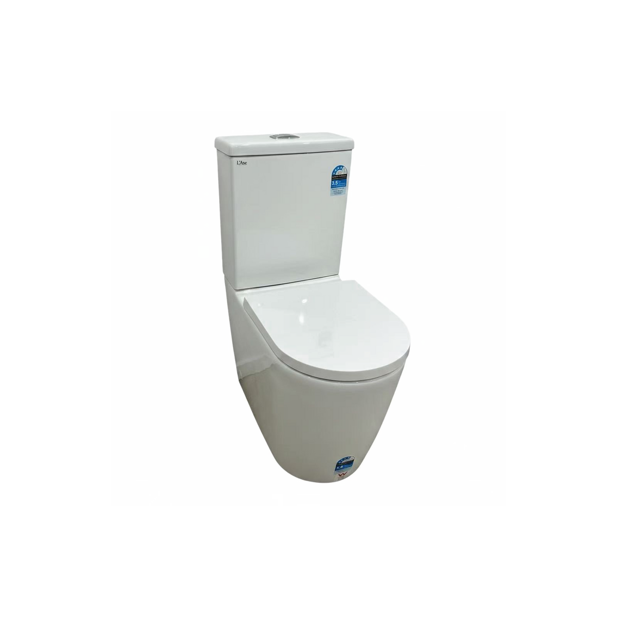 Back to Wall Toilet Rimless Glossy White, Gloss White