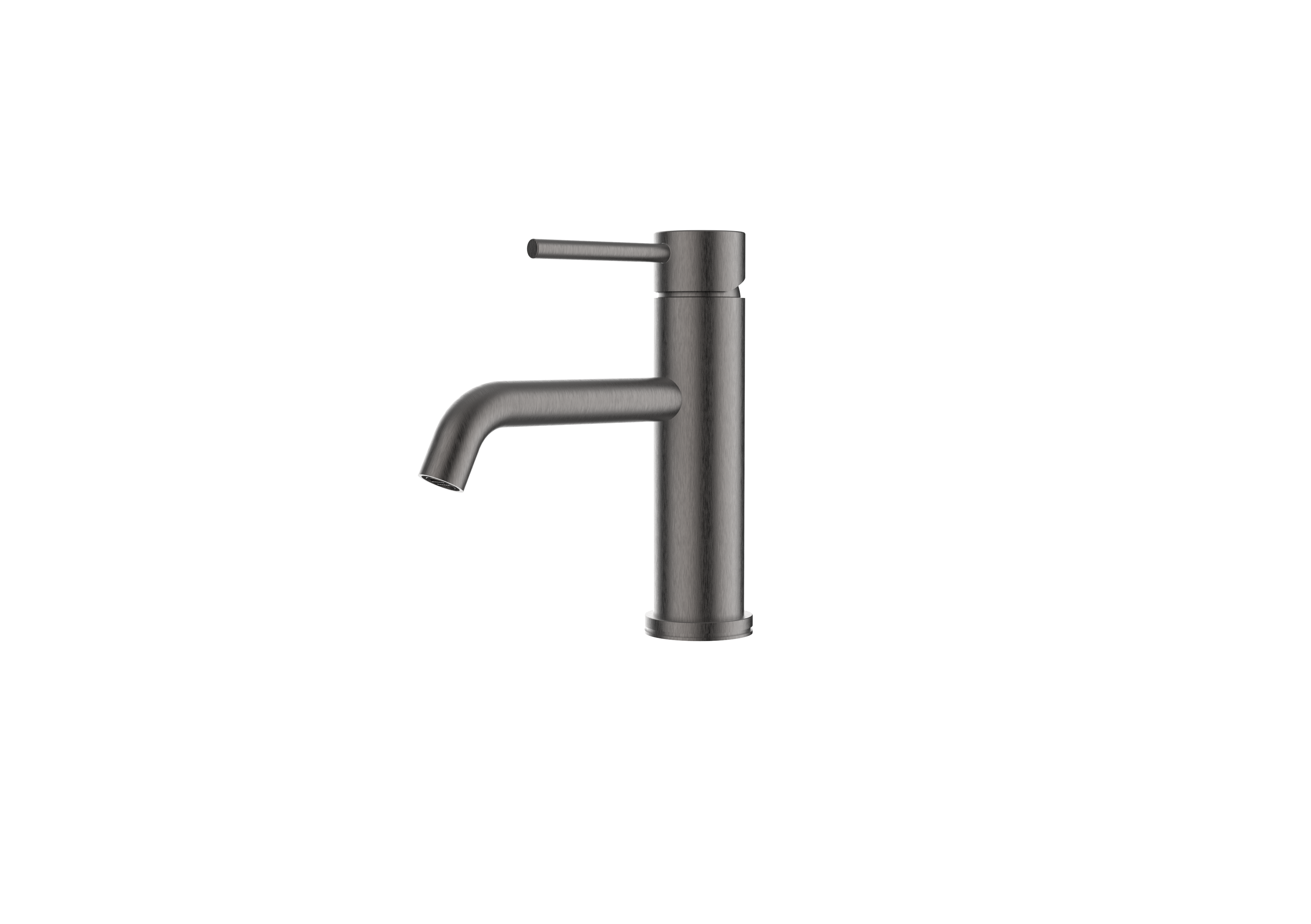 Axis Basin Mixer, Brushed Gunmetal