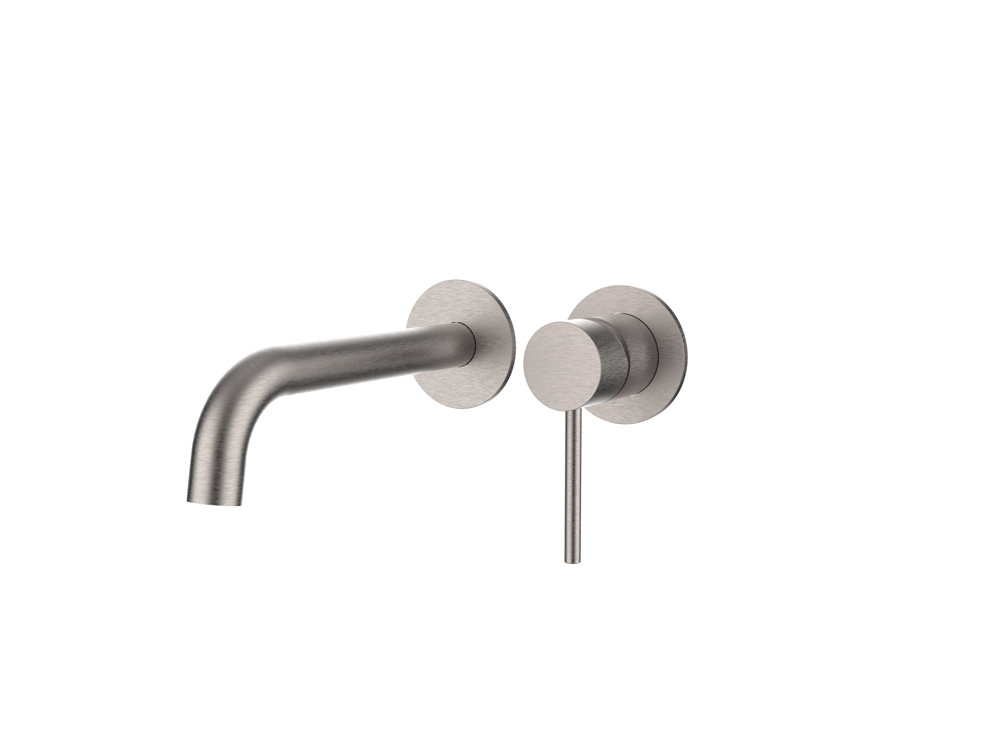 Axis Basin & Bath Mixer, Brushed Nickel