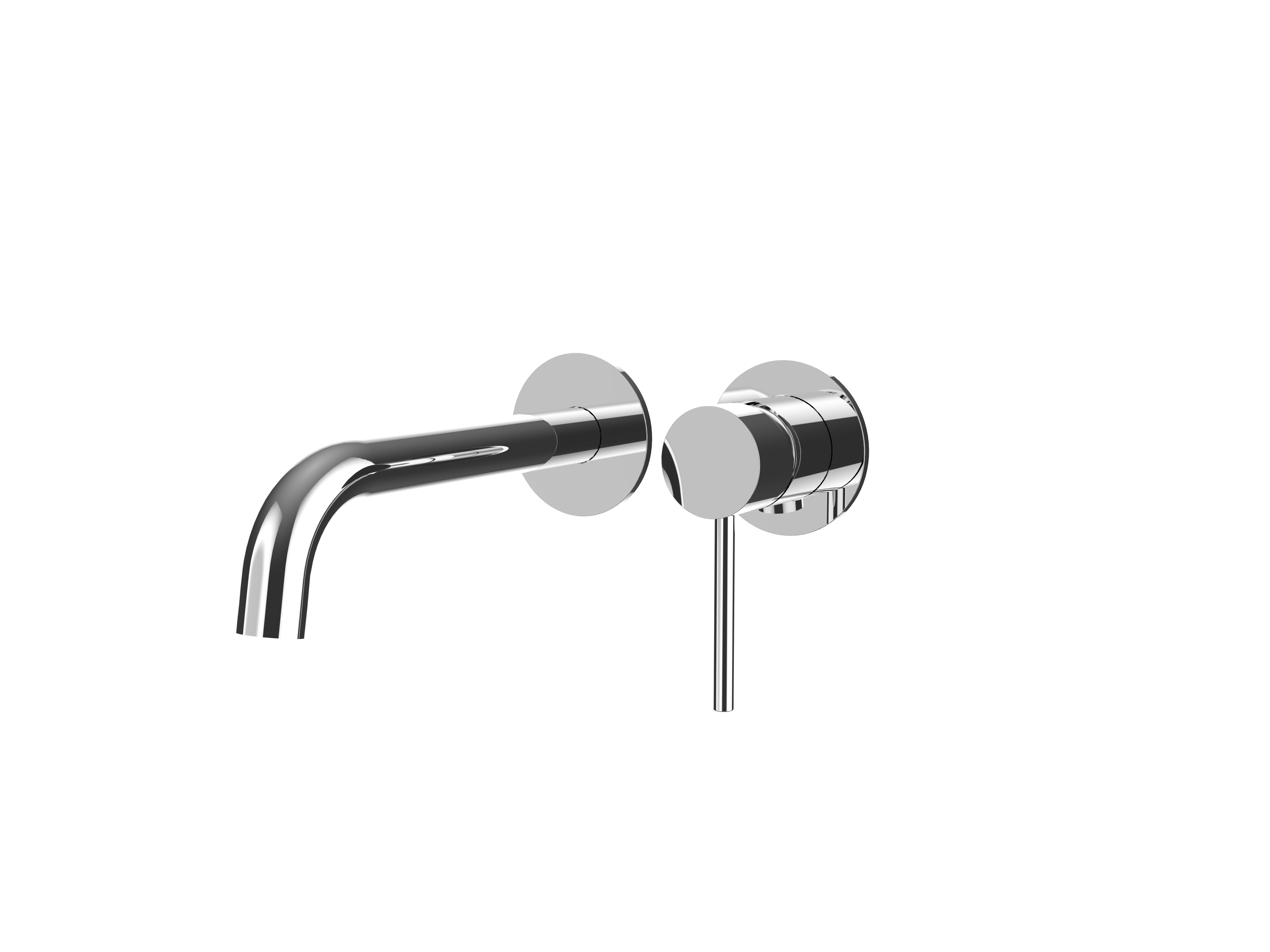 Axis Basin & Bath Mixer, Chrome