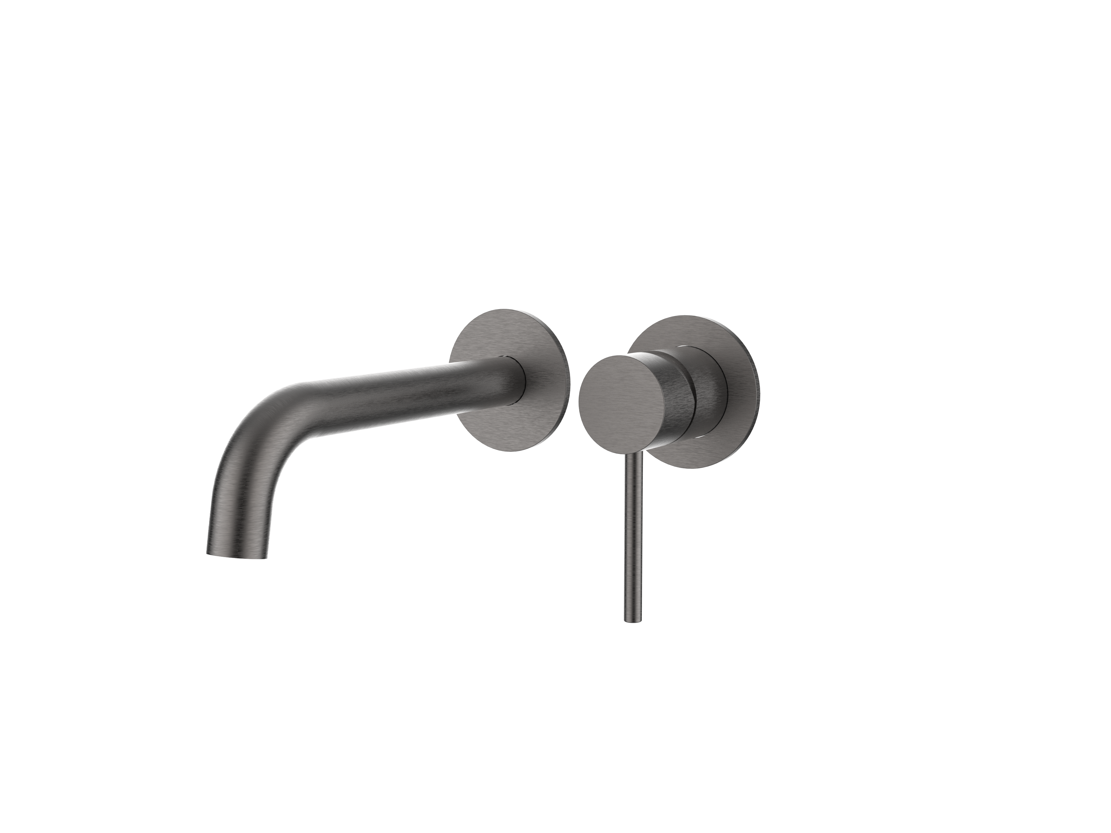 Axis Basin & Bath Mixer, Brushed Gunmetal