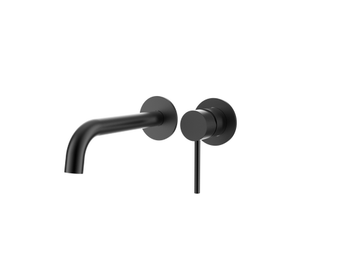 Axis Basin & Bath Mixer, Matt Black