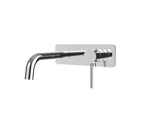 Axis Connected Basin & Bath Mixer, Chrome