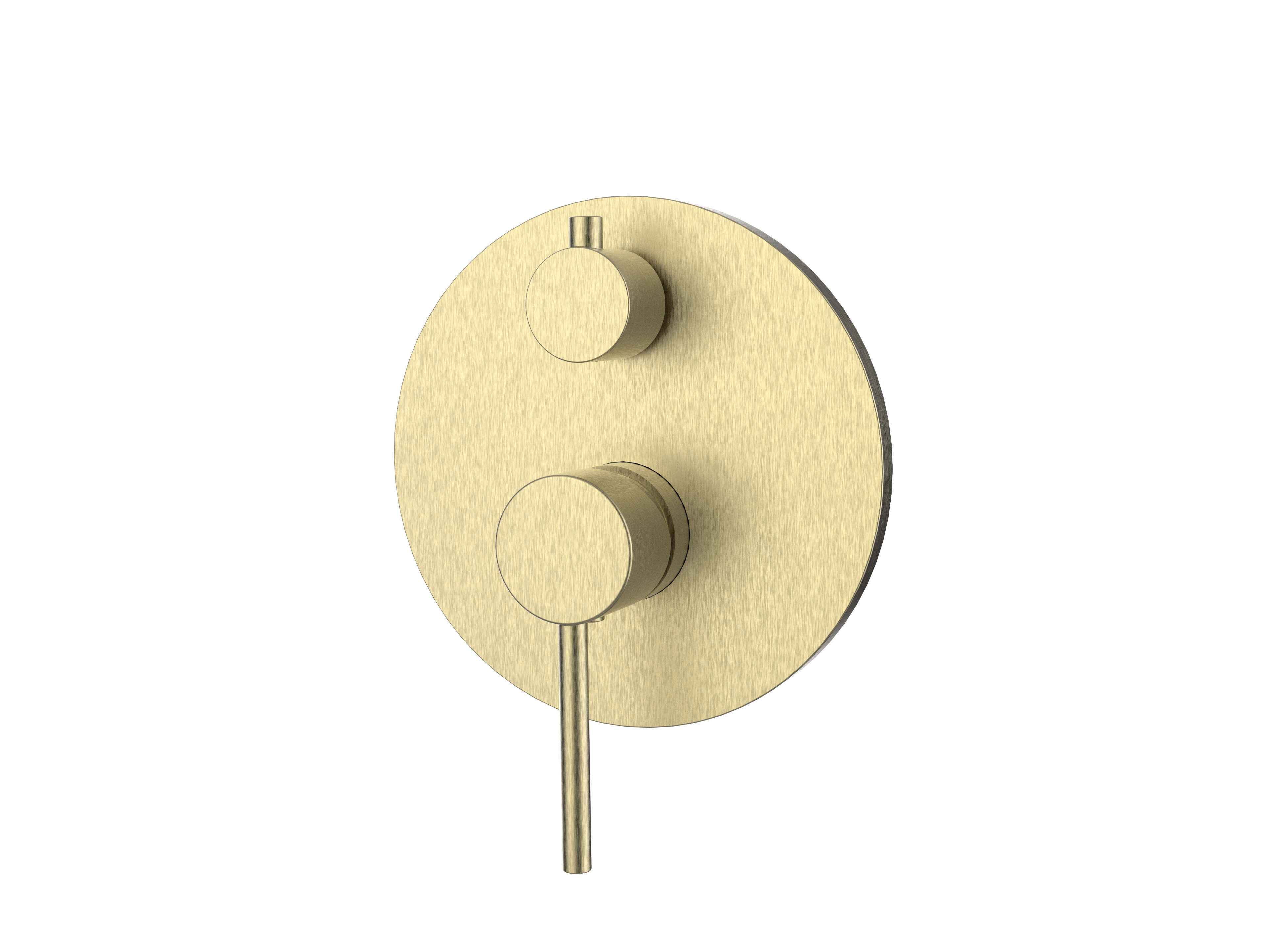 Axis Shower Mixer with Diverter, Brushed Gold