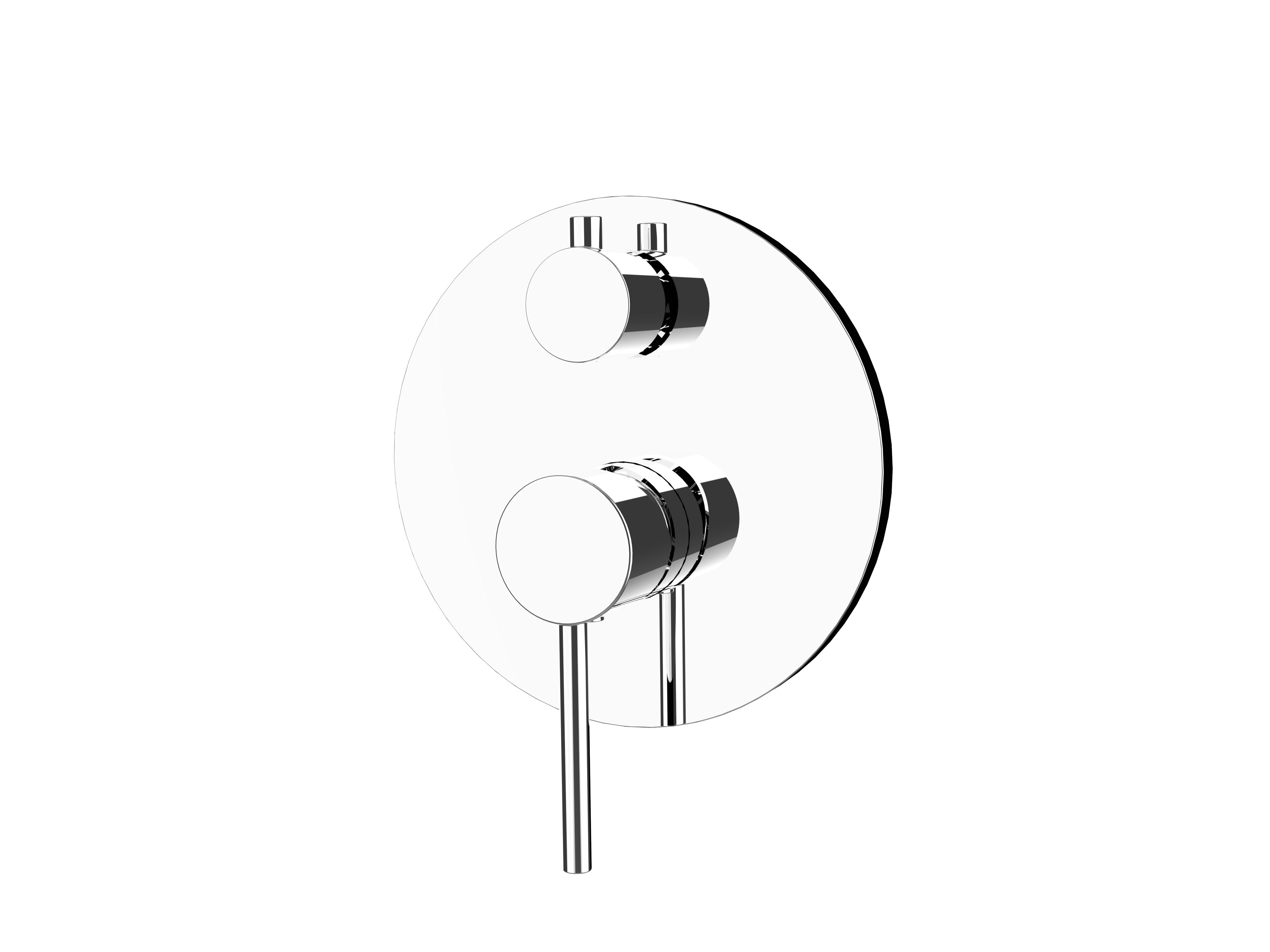 Axis Shower Mixer with Diverter, Chrome