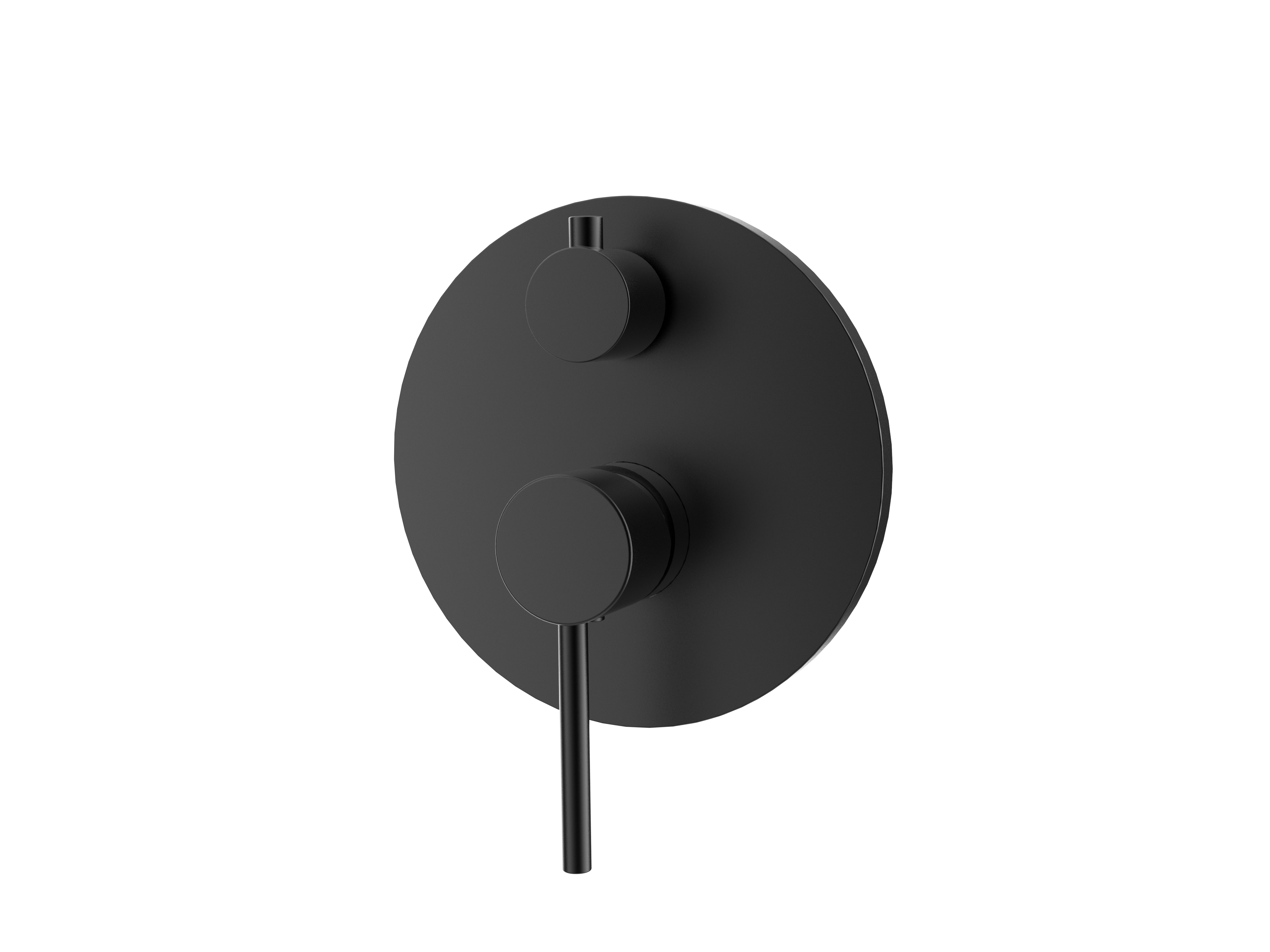 Axis Shower Mixer with Diverter, Matt Black