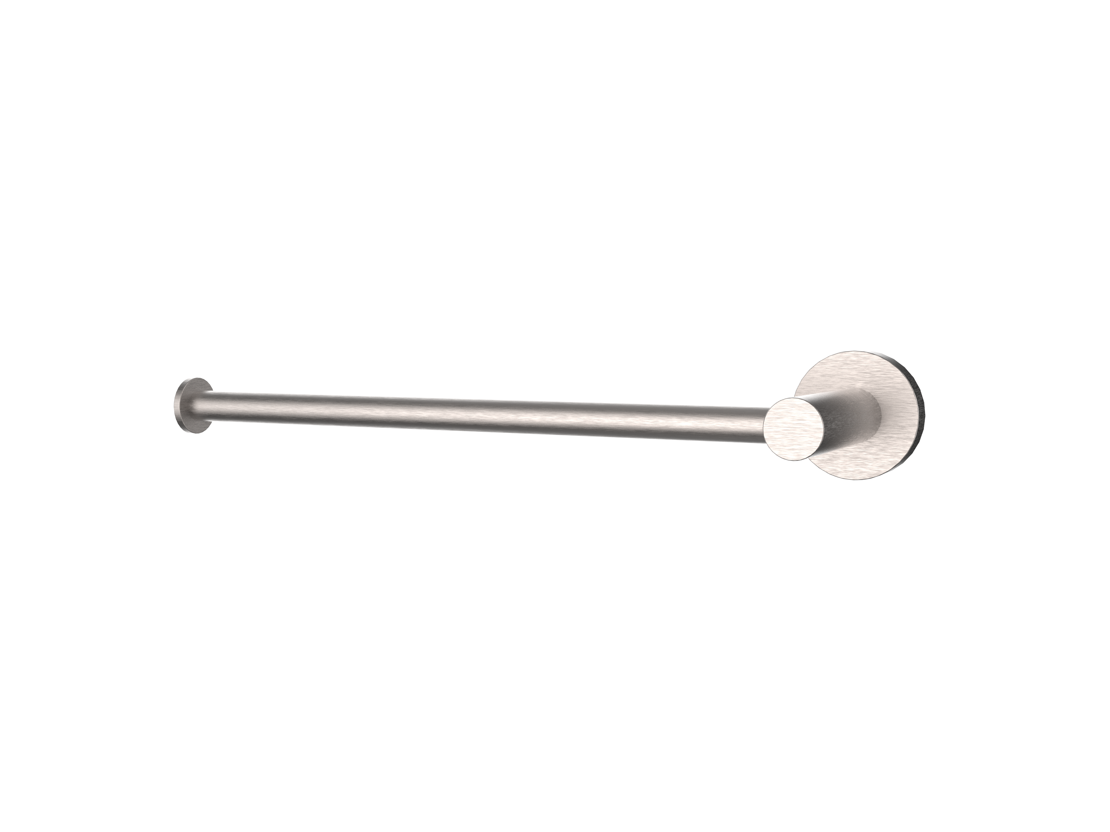 Axis Toilet Roll & Towel Rail, Brushed Nickel