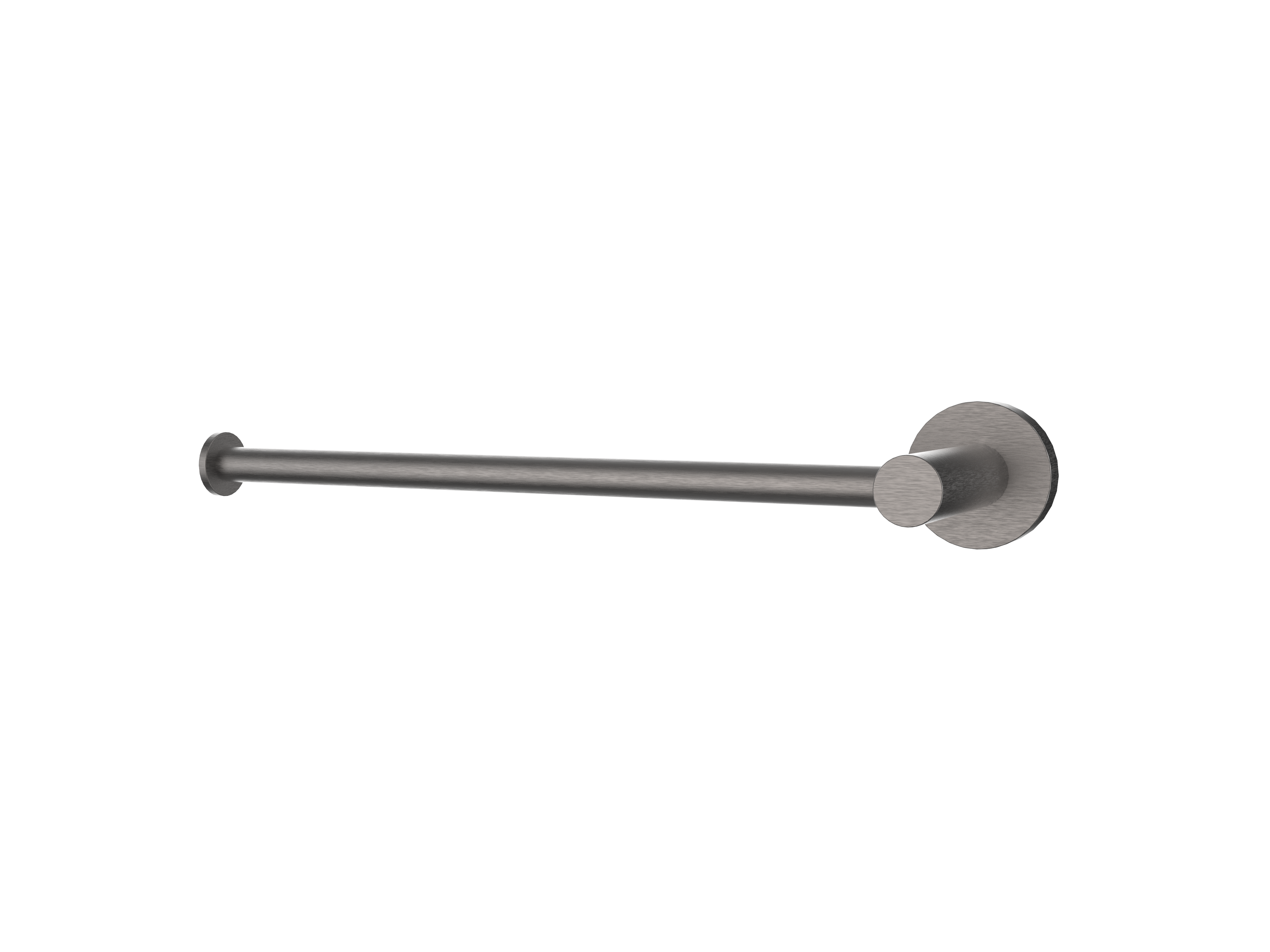 Axis Toilet Roll & Towel Rail, Brushed Gunmetal