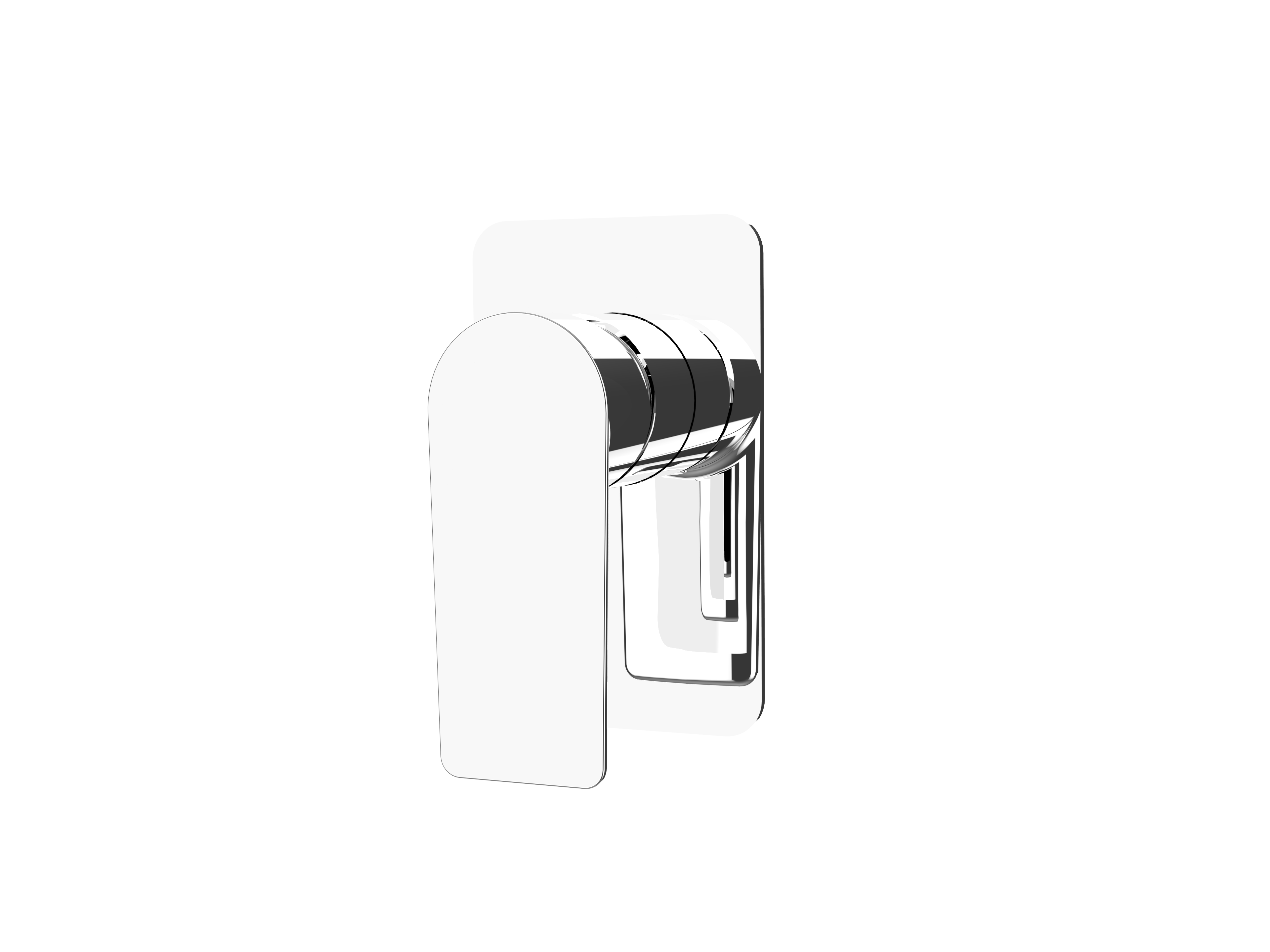 Équil Shower Wall Mixer, Chrome
