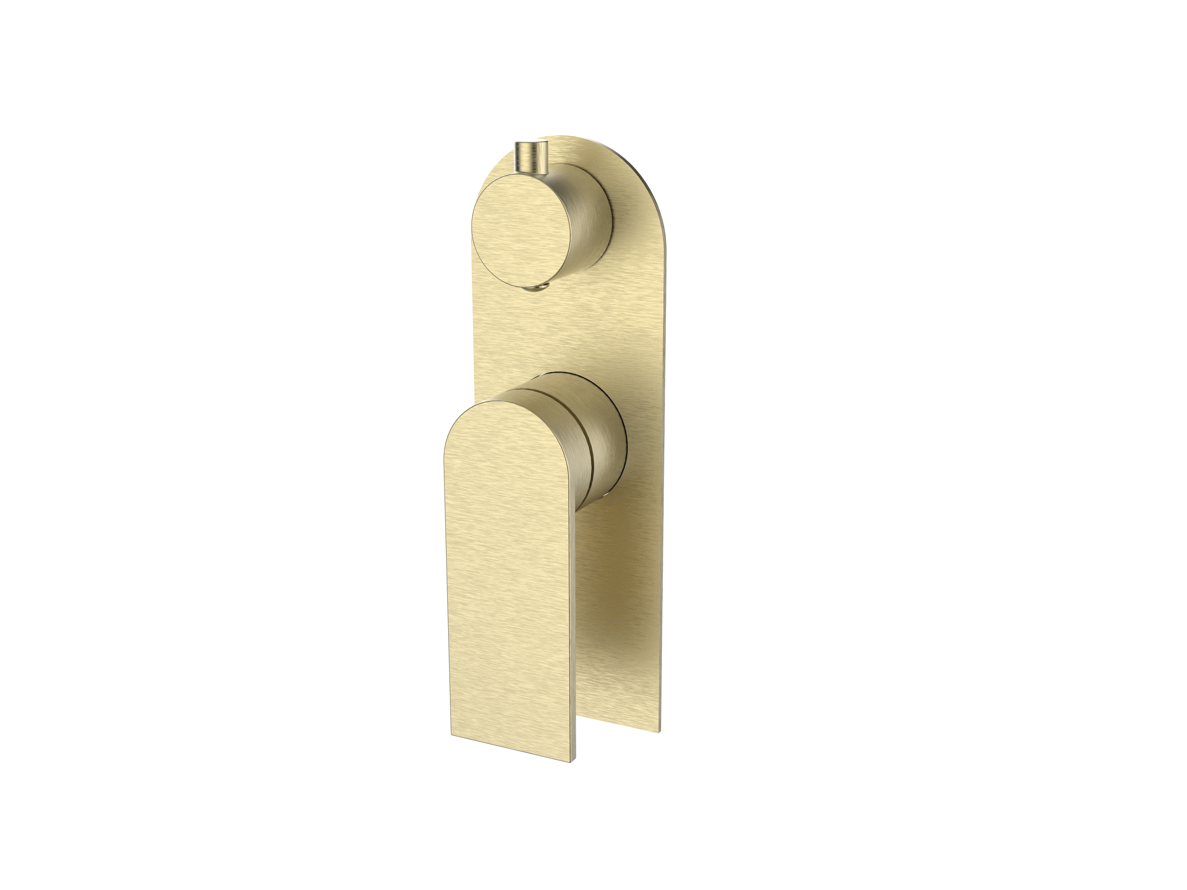 Équil Shower Mixer with Diverter, Brushed Gold
