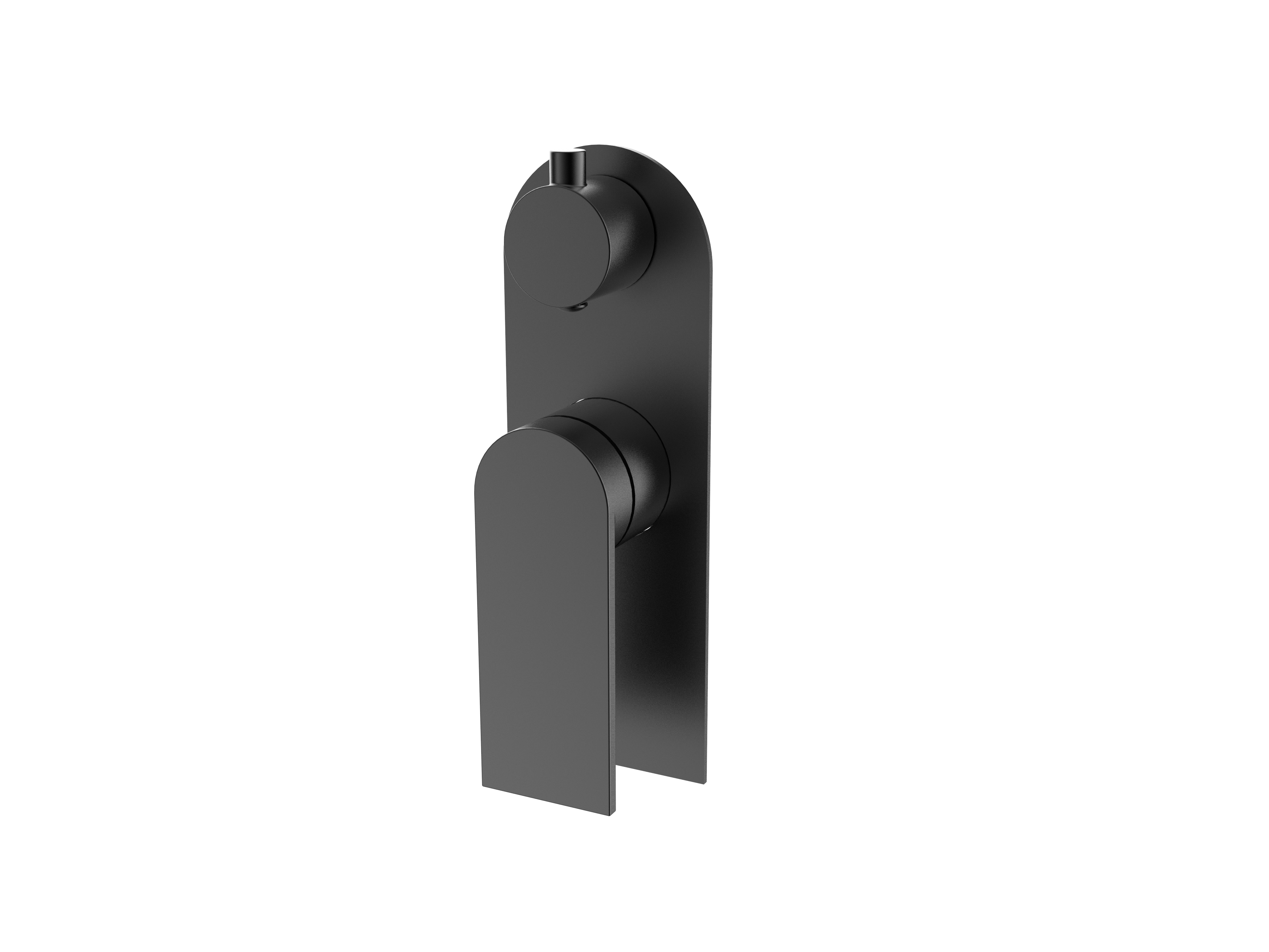 Équil Shower Mixer with Diverter, Matt Black