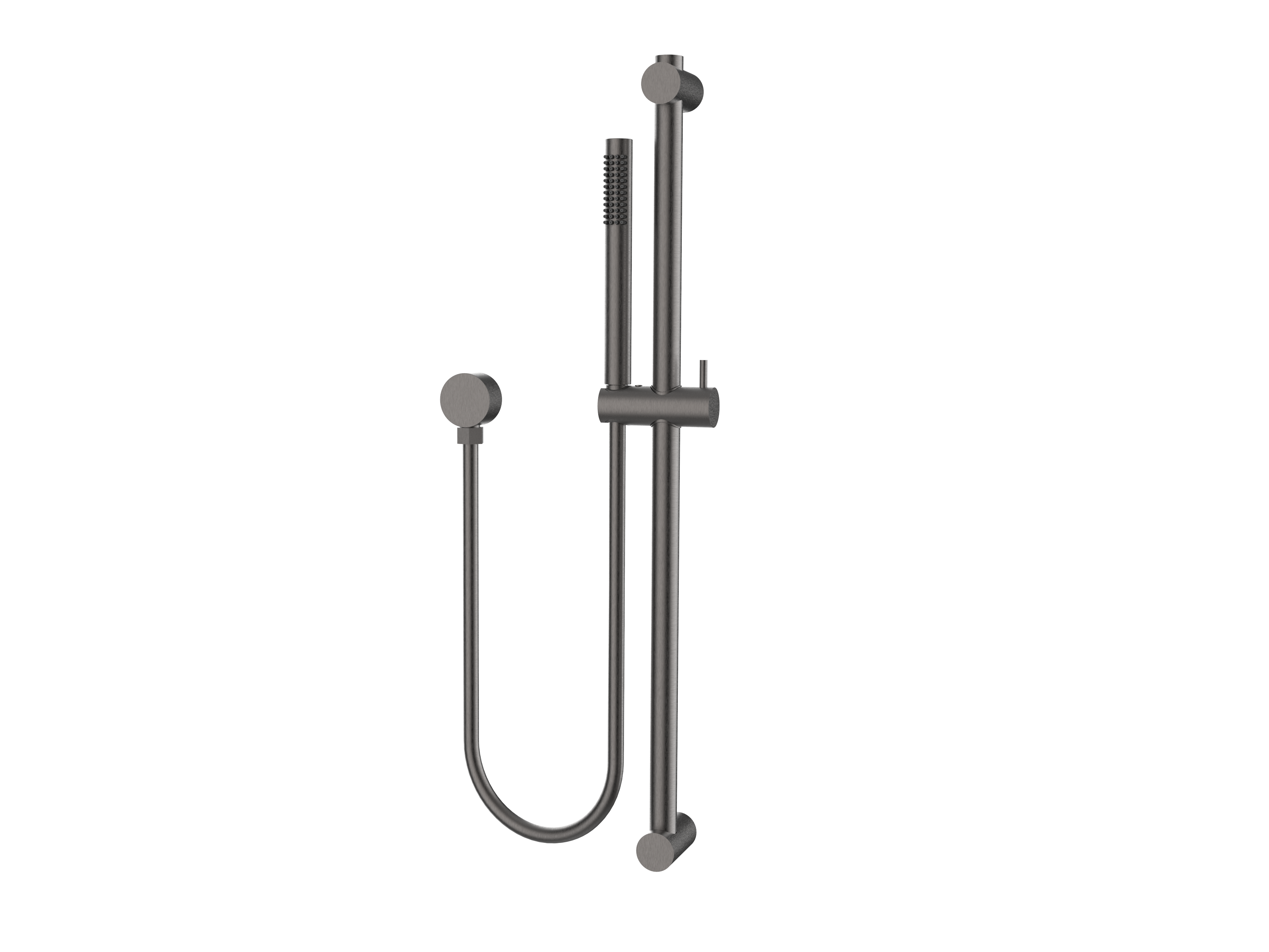 Axis Shower Rail, Brushed Gunmetal