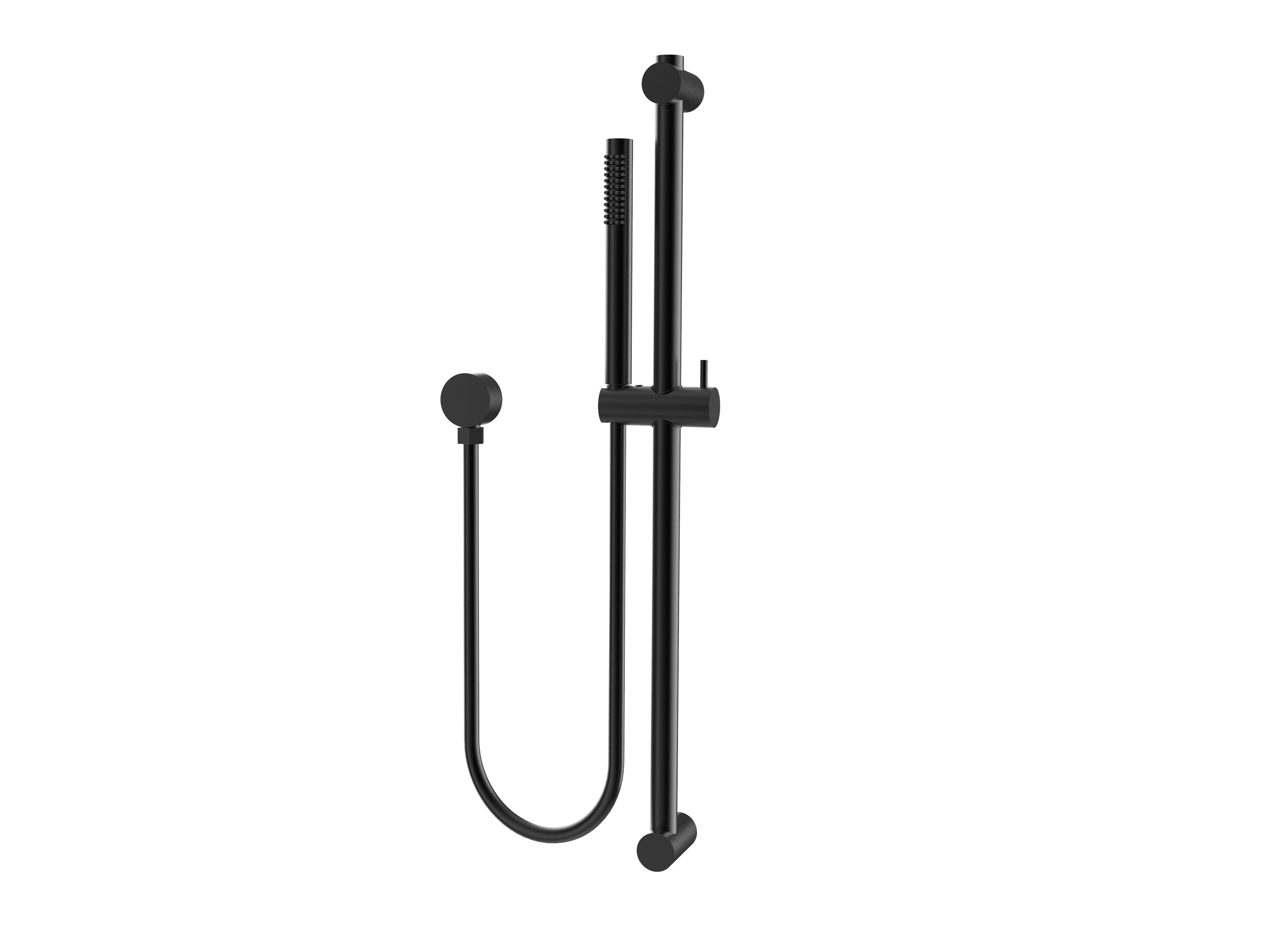 Axis Shower Rail, Matt Black