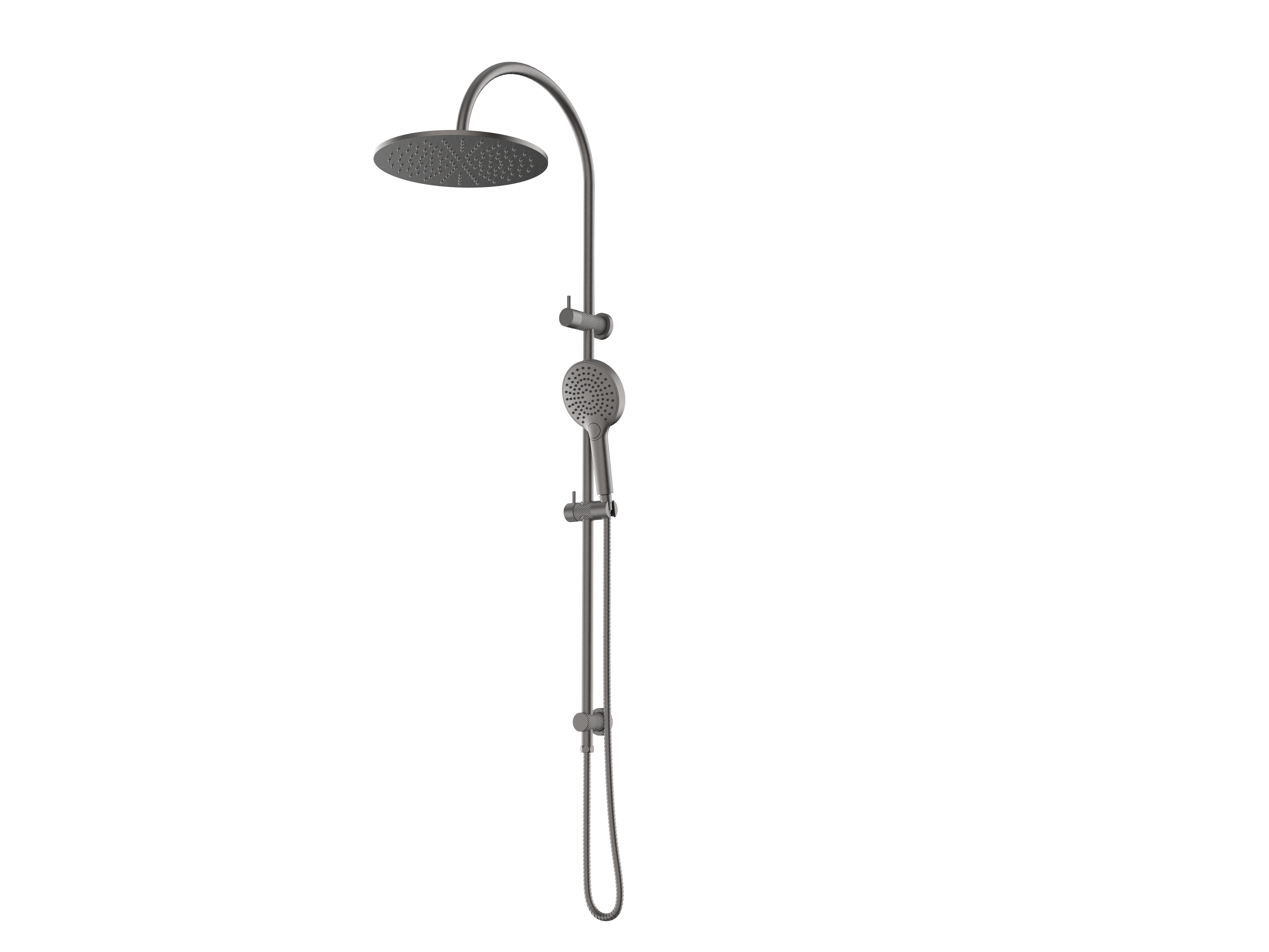 Noxara Twin Shower, Brushed Gunmetal