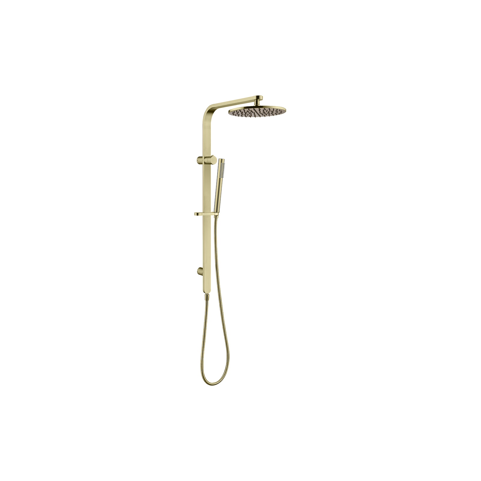Équil Twin Shower, Brushed Gold