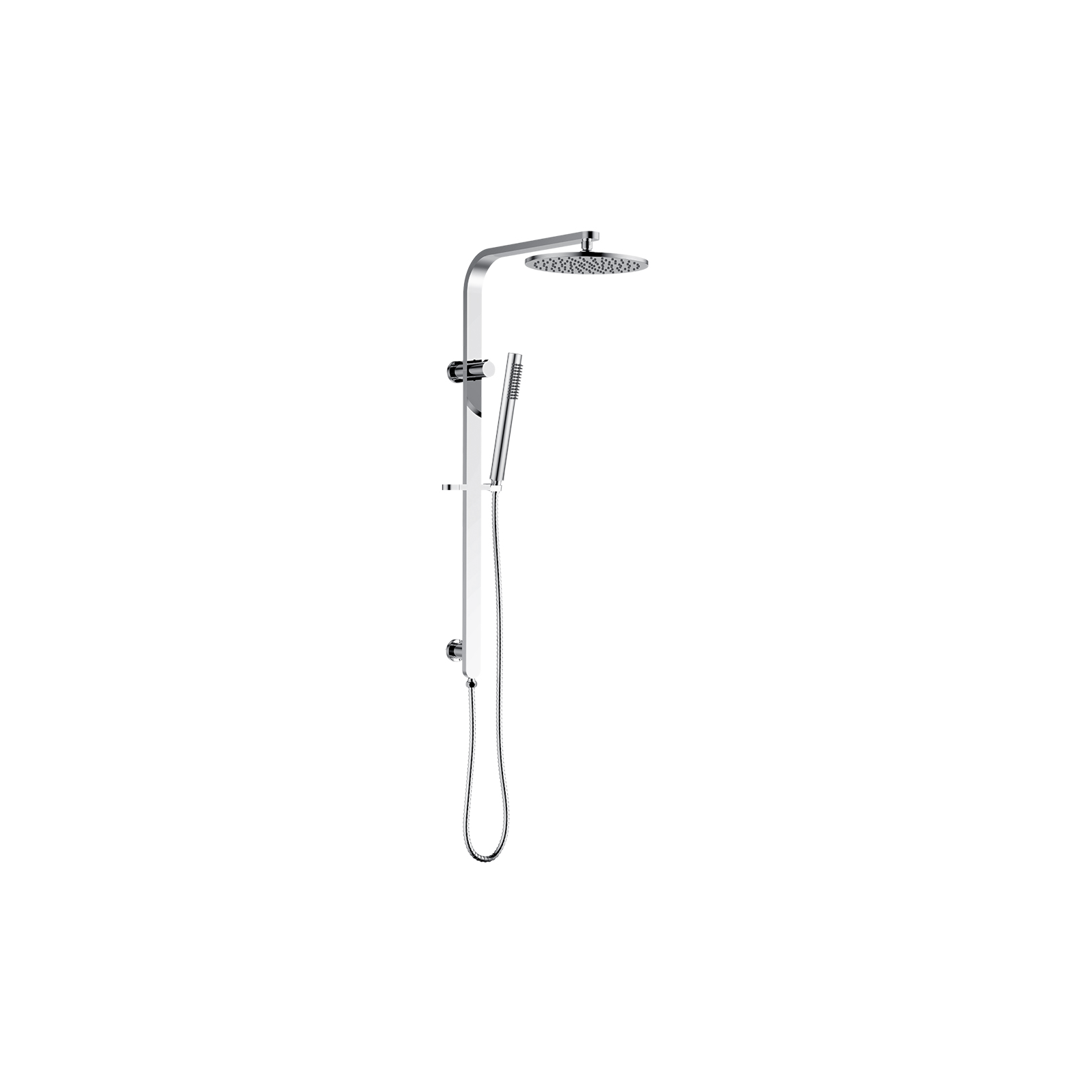 Équil Twin Shower, Chrome
