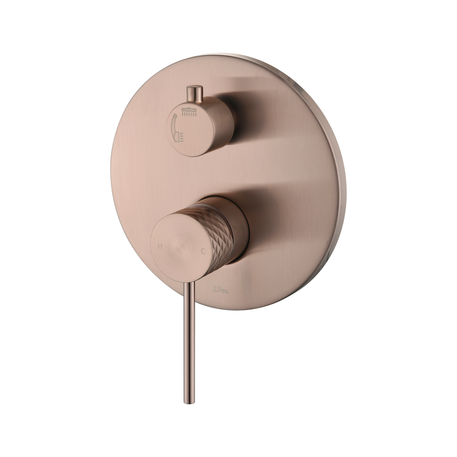 Noxara Shower Mixer with Diverter Trim Kit, Brushed Coffee Gold