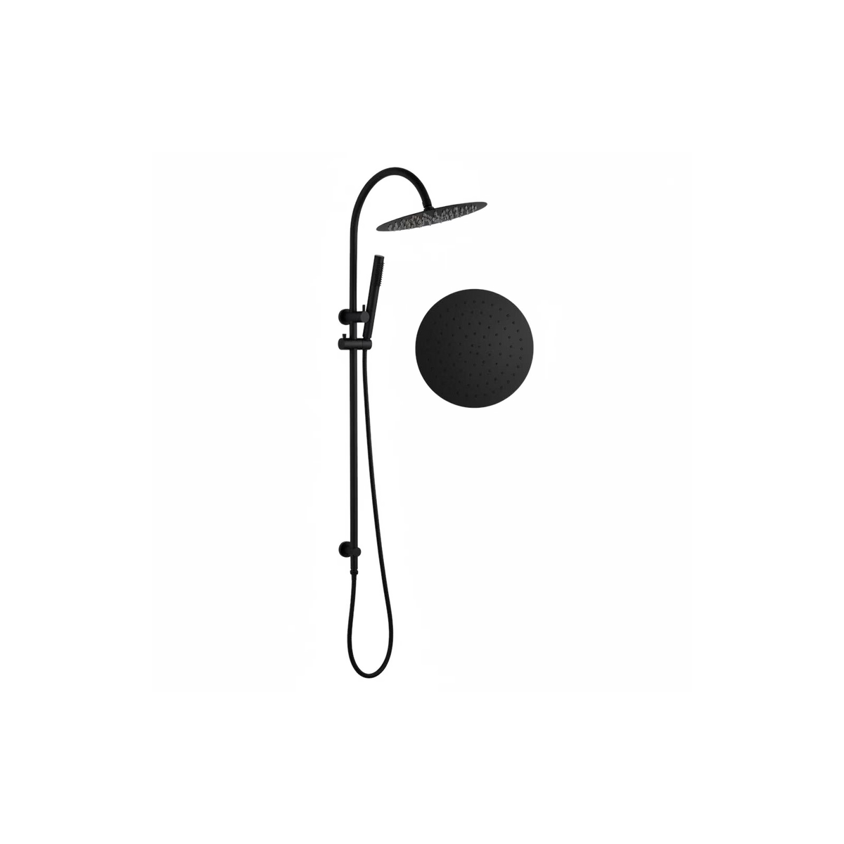 Laxe Twin Shower Set LA189, Matt Black