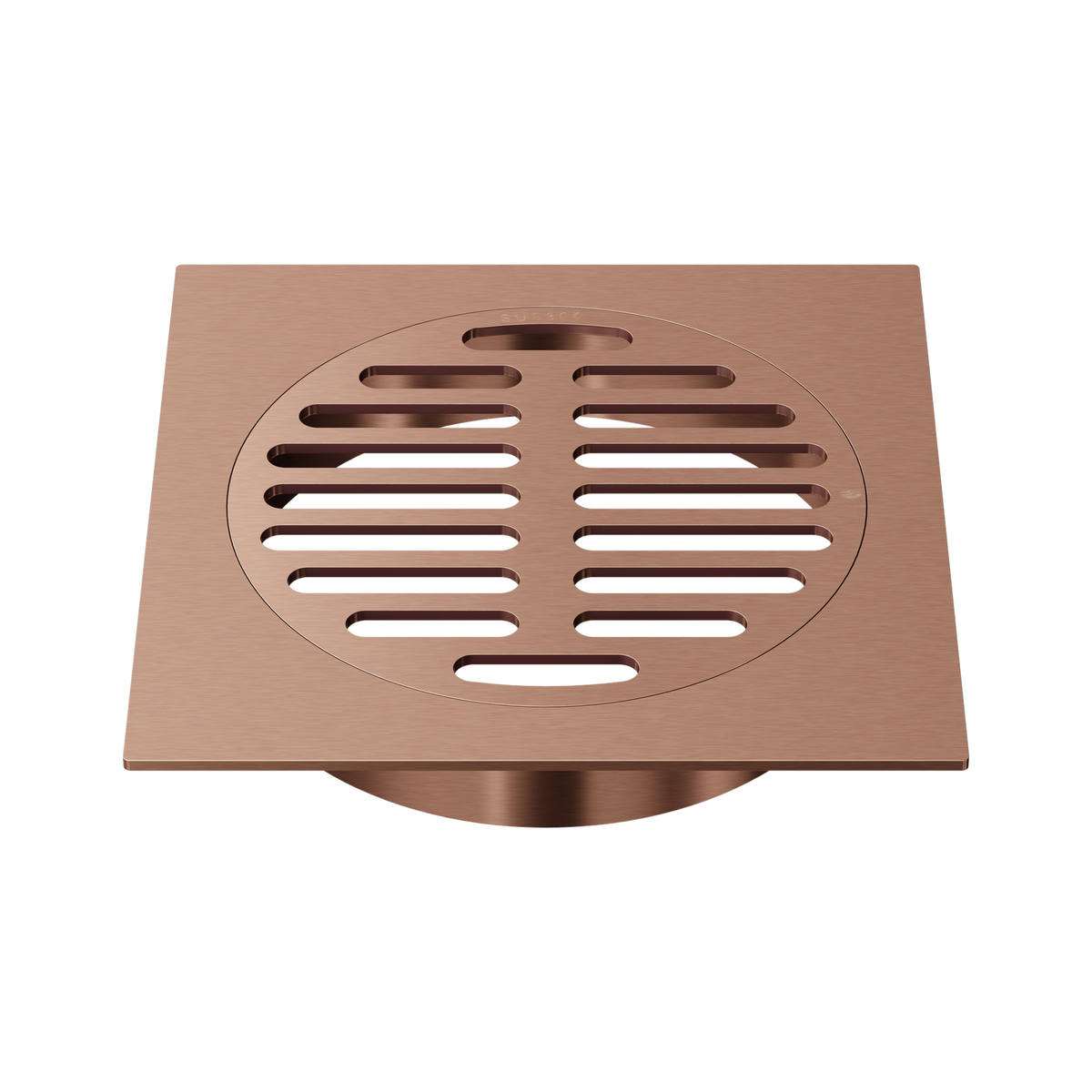Laxe Square Floor Grate 120mm, Coffee Gold