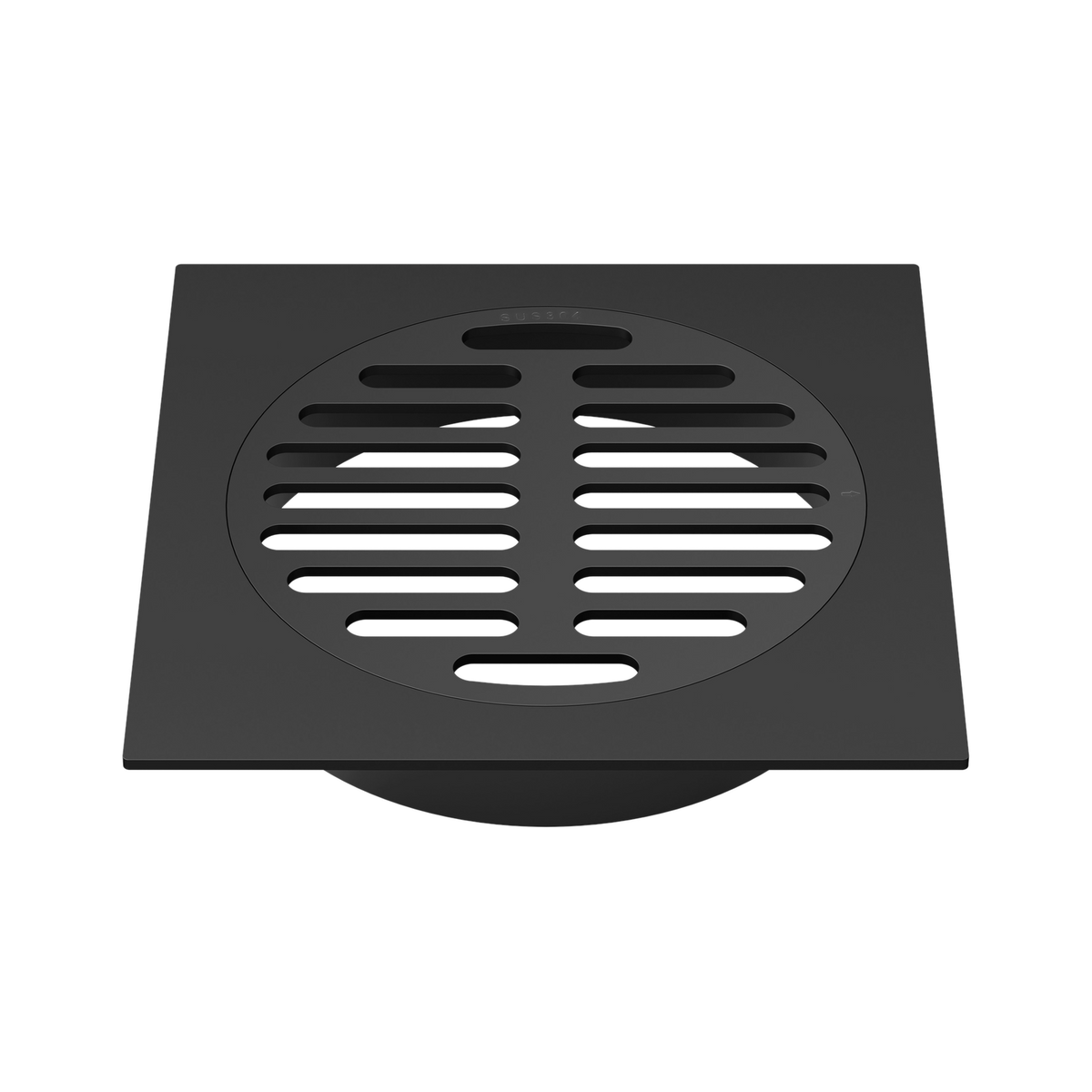 Laxe Square Floor Grate 120mm, Matt Black