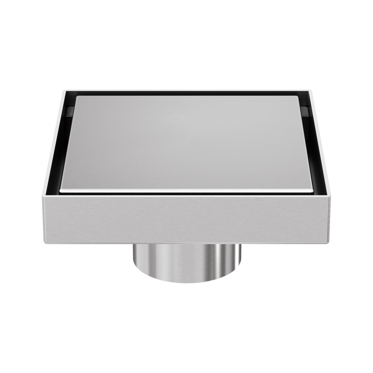 Laxe Tile Insert Floor Waste 115mm, Brushed Nickel