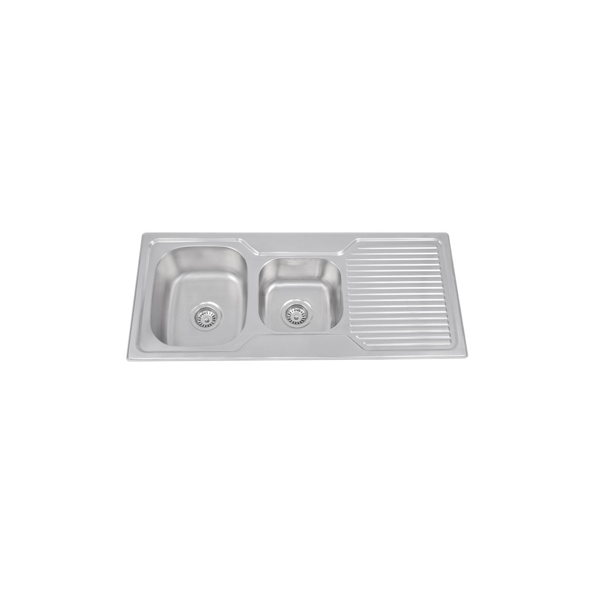 Ema 1 And 3/4 Bowl Sink With Drainer 1080x480x170mm, Left hand