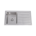 Nora Single Bowl Sink. (undermount or top-mount) 860x500x215mm, Left hand