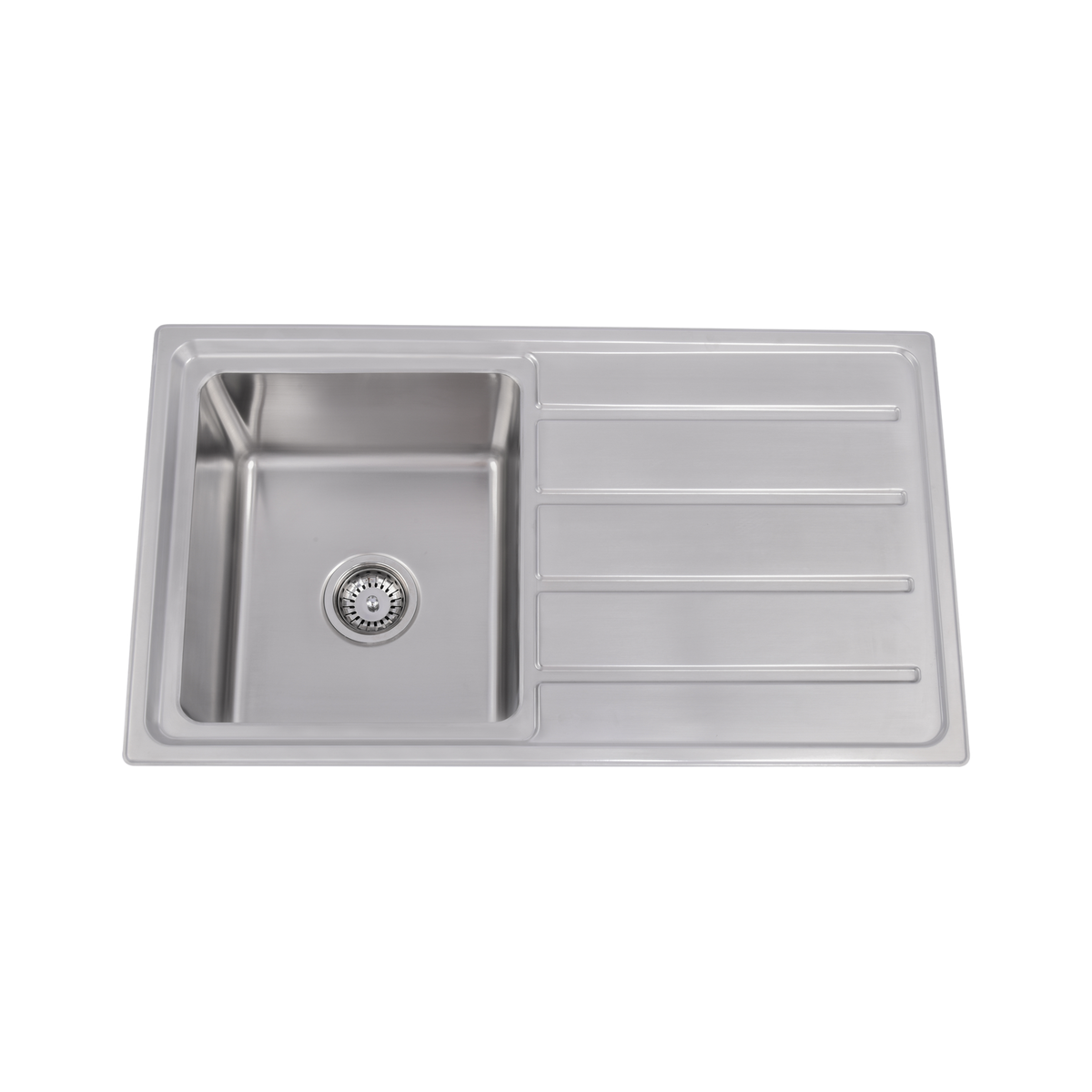Nora Single Bowl Sink. (undermount or top-mount) 860x500x215mm, Left hand