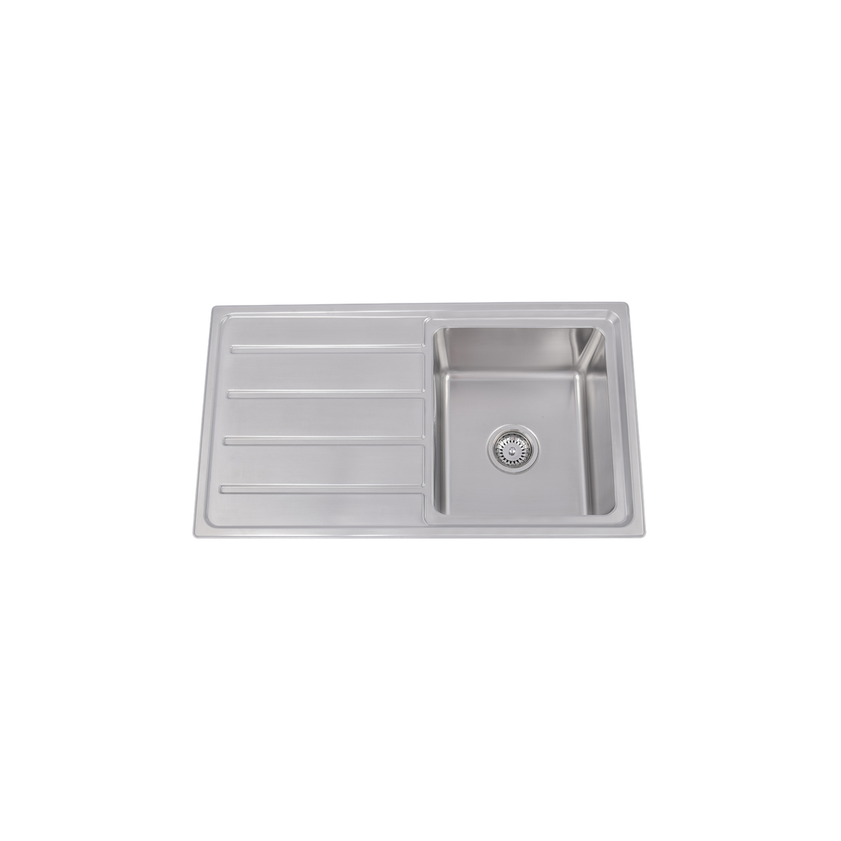 Nora Single Bowl Sink. (undermount or top-mount) 860x500x215mm, Right hand