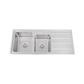 Nora 3/4 Bowl Inset Sink 1 Taphole Bowl Stainless Steel 1160x500x215mm, Left hand