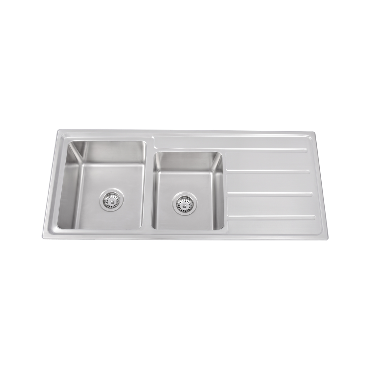 Nora 3/4 Bowl Inset Sink 1 Taphole Bowl Stainless Steel 1160x500x215mm, Left hand
