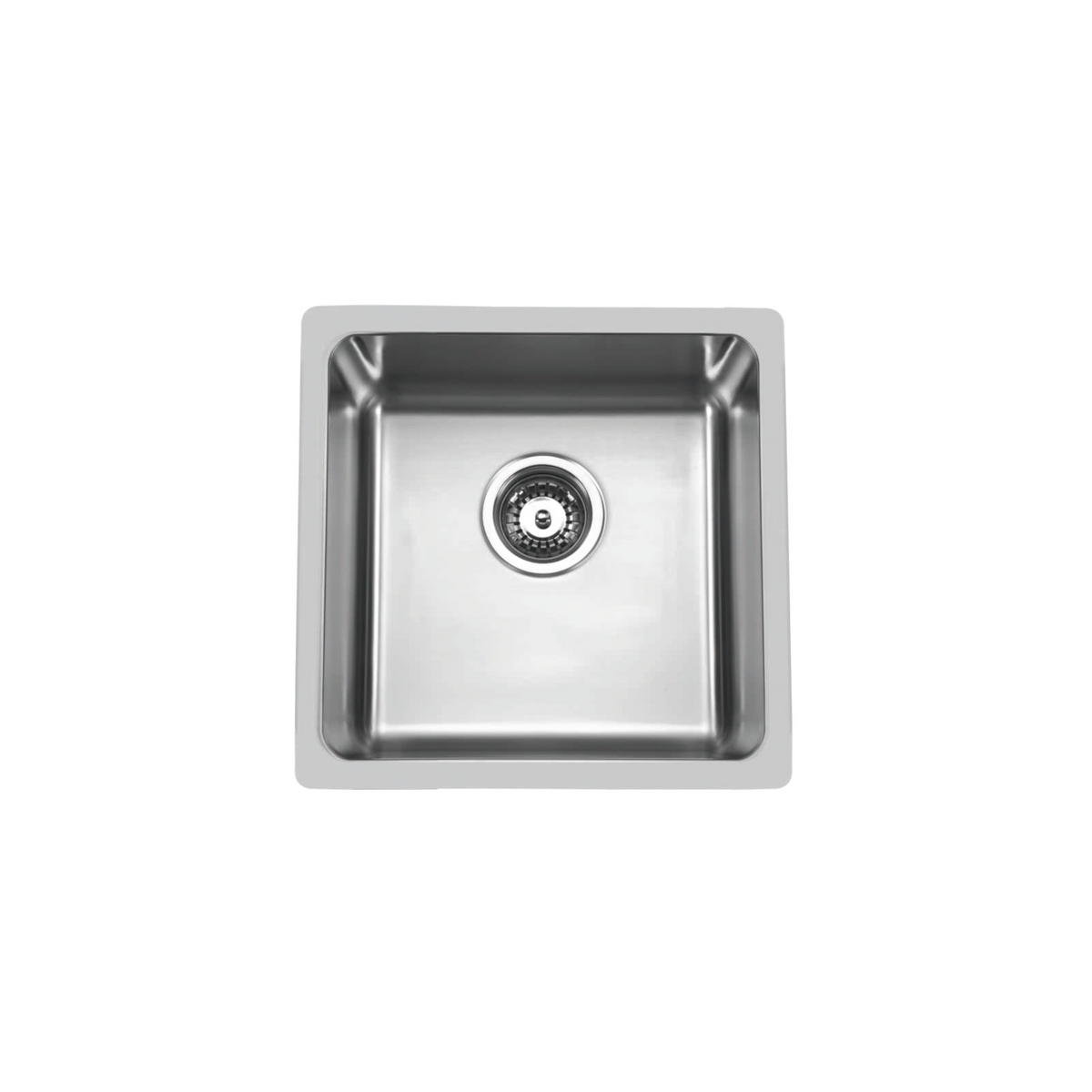 Zee Single Bowl Sink (undermount or top-mount) 440x440x210mm, Default
