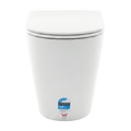 Laxe HZX-89T rimless floor-mounted toilet pan in gloss white
