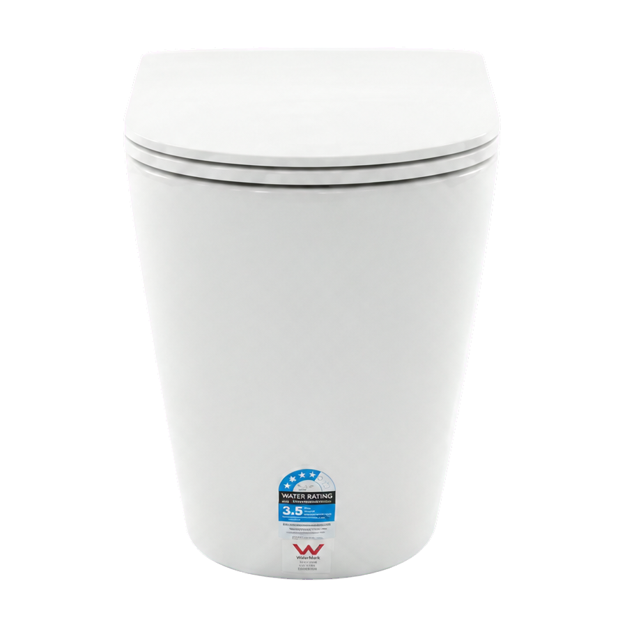 Laxe HZX-89T rimless floor-mounted toilet pan in gloss white