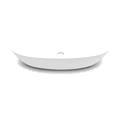 Laxe LAB10 oval above-counter basin in white, isolated product view