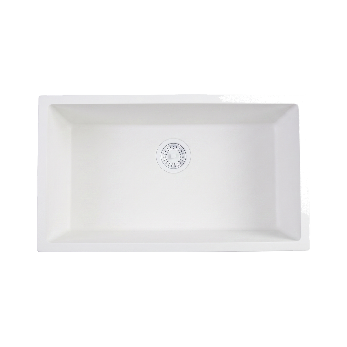 Laxe GR7946-3118W Rani granite white single-bowl kitchen sink