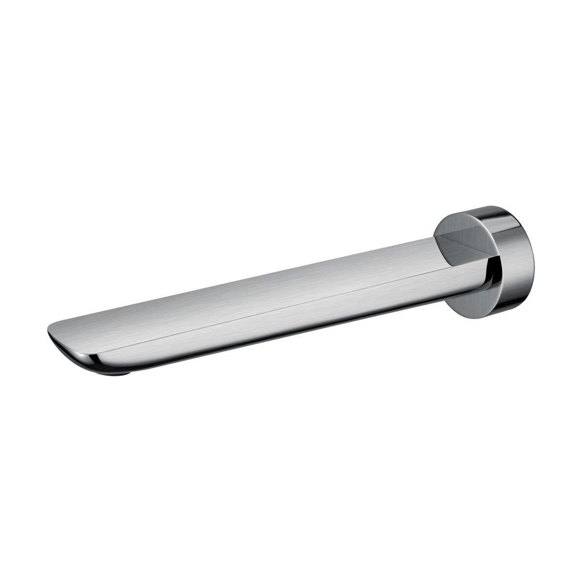 Rushy Wall-Mounted Bath Spout, Brushed Nickel