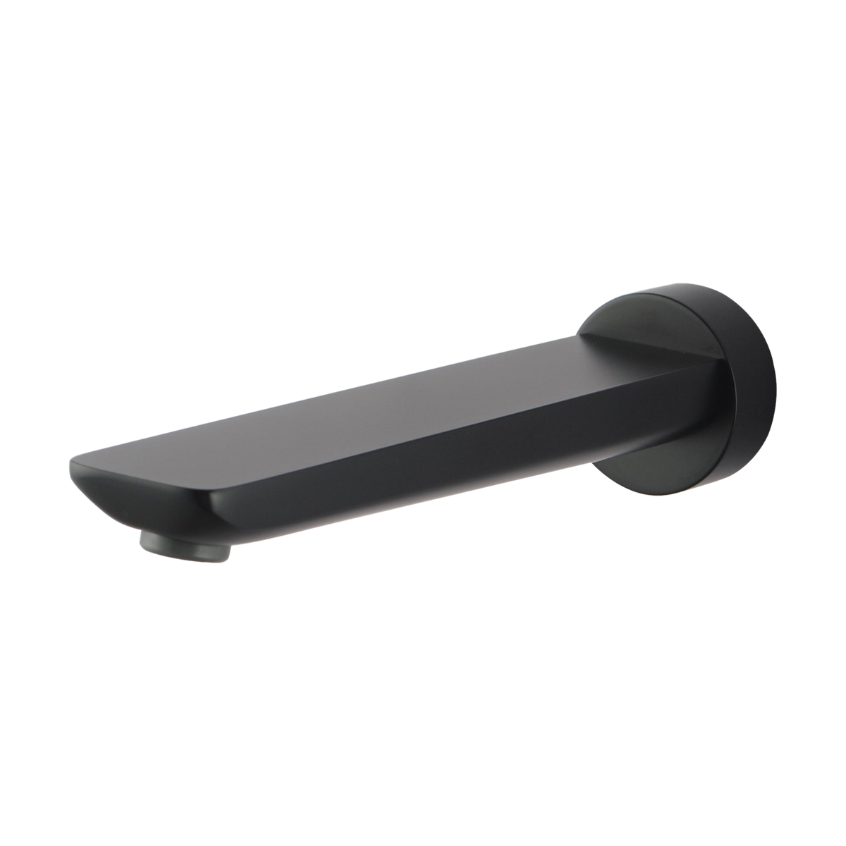Rushy Wall-Mounted Bath Spout, Matt Black