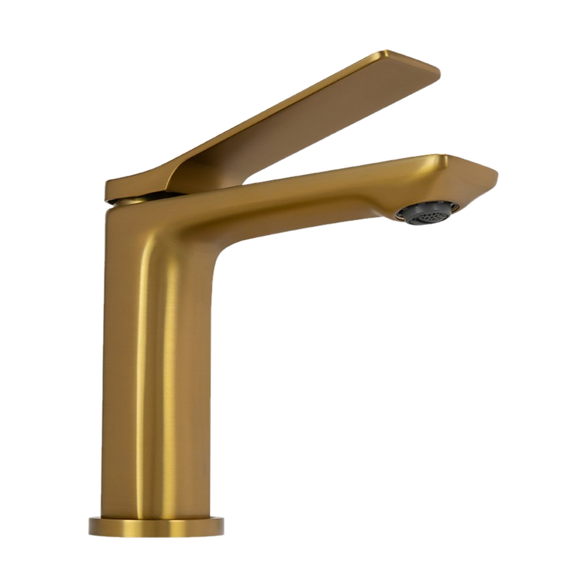 Rushy Basin Mixer, Brushed Brass