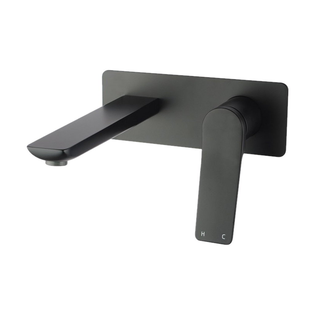Rushy Wall-Mounted Spout Mixer 0153.BM, Matt Black