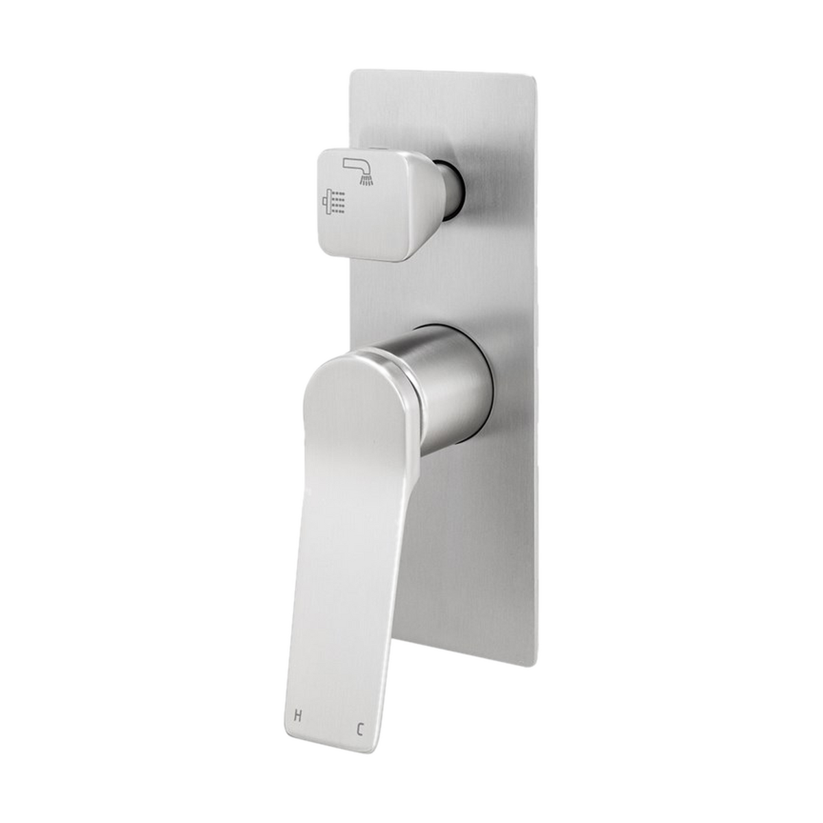 Rushy Diverter Mixer with CLPD Rough-In, Brushed Nickel