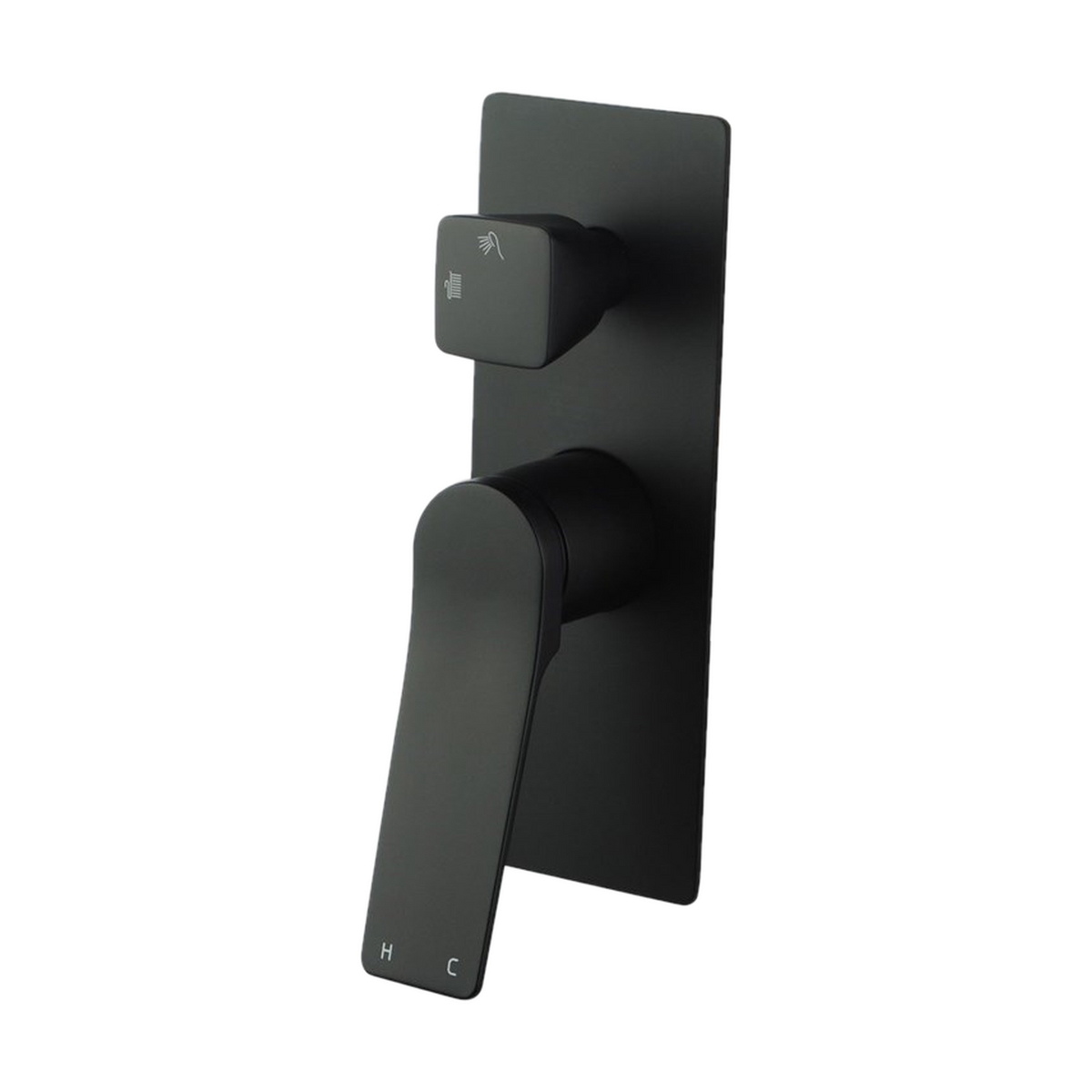 Rushy Diverter Mixer 0155.ST, Matt Black