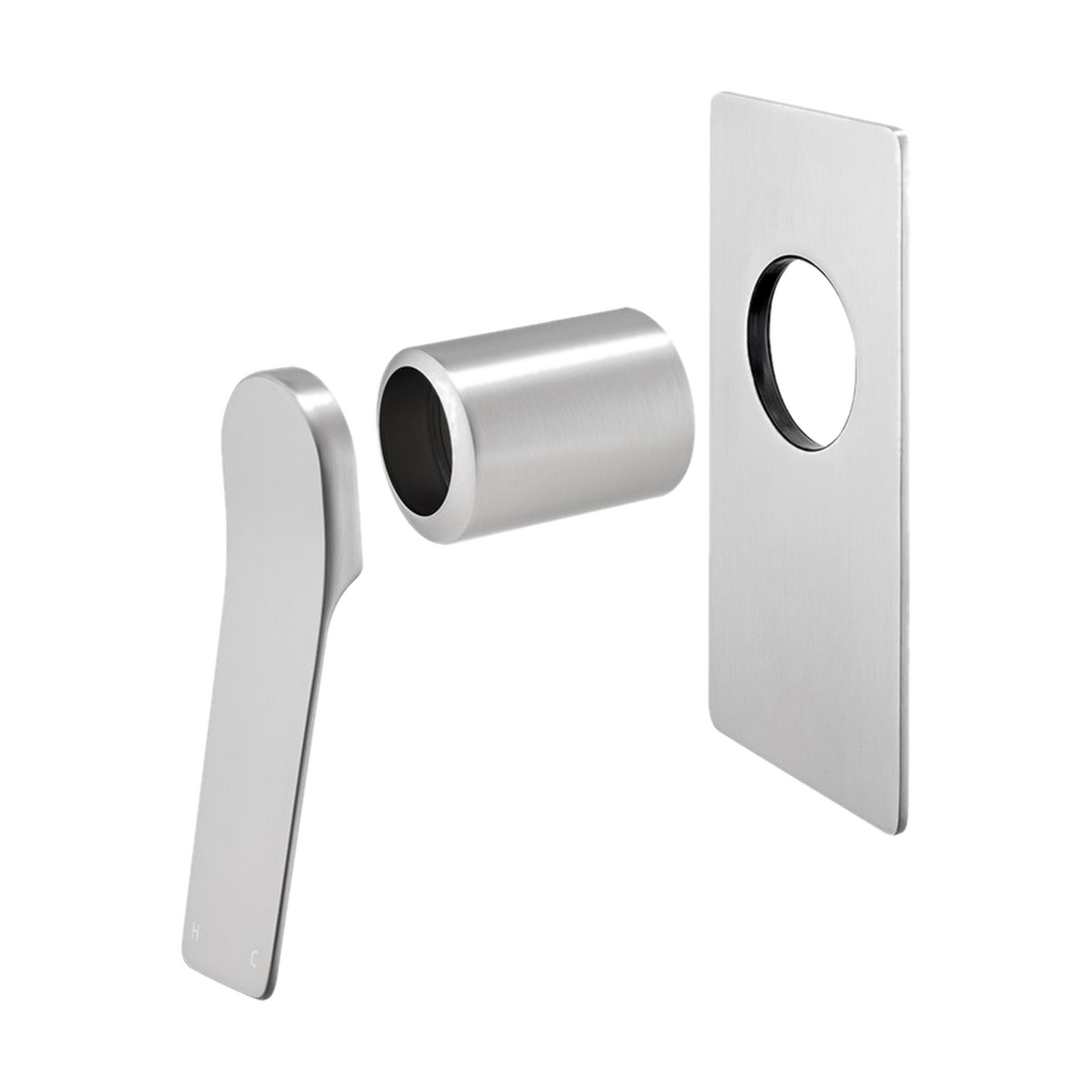 Rushy Wall Mixer Trim Kit, Brushed Nickel