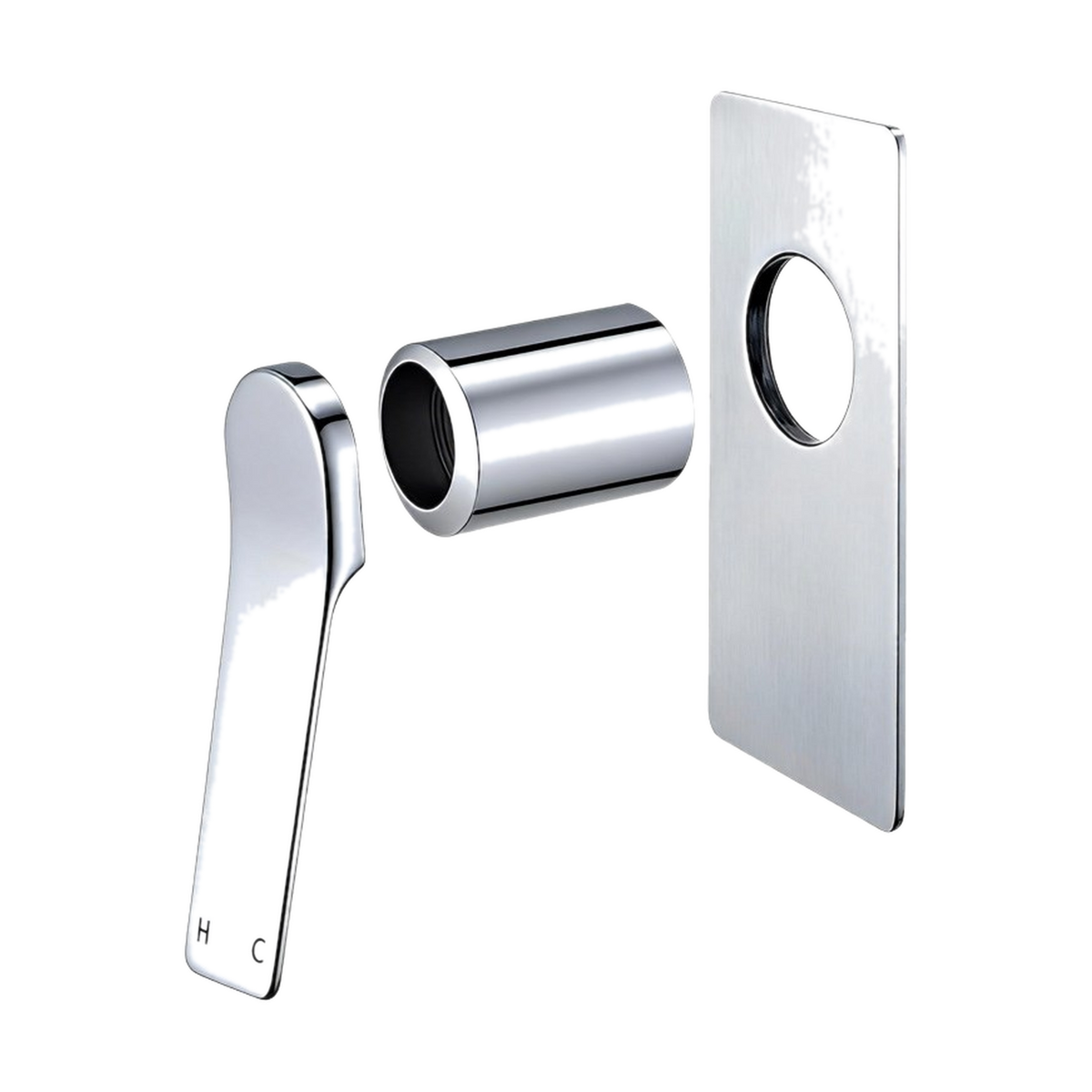 Rushy Wall Mixer Trim Kit, Chrome