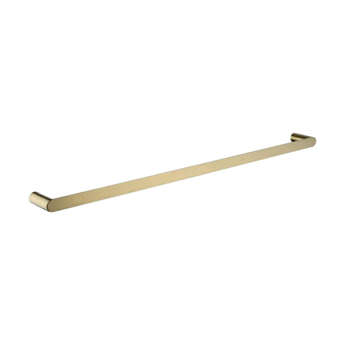Rushy Single Towel Rail 800mm, Brushed Brass