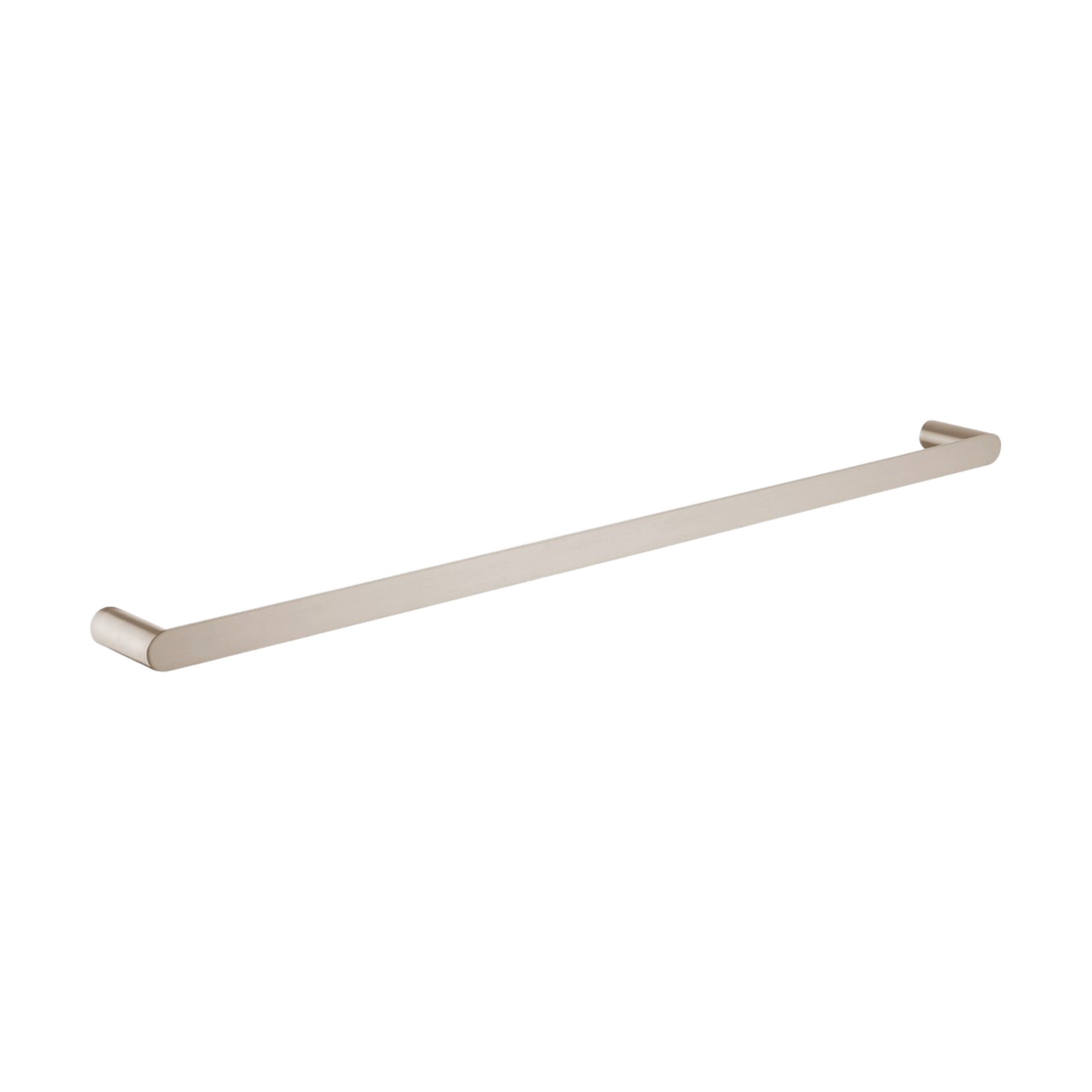 Rushy Single Towel Rail 800mm, Brushed Nickel