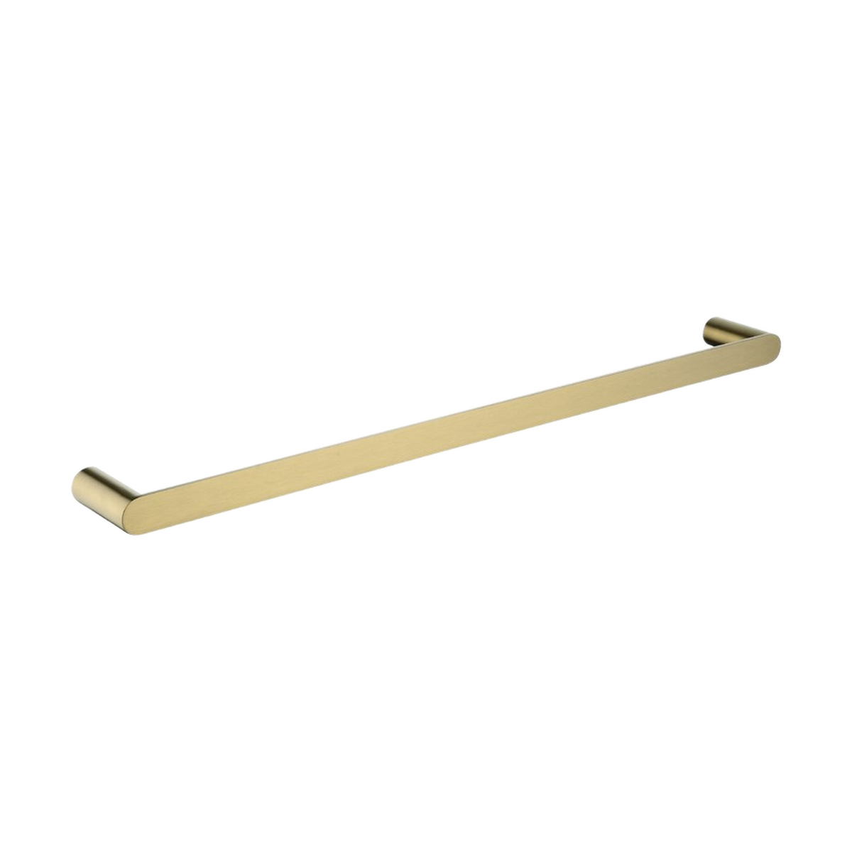Rushy Single Towel Rail 600mm, Brushed Brass