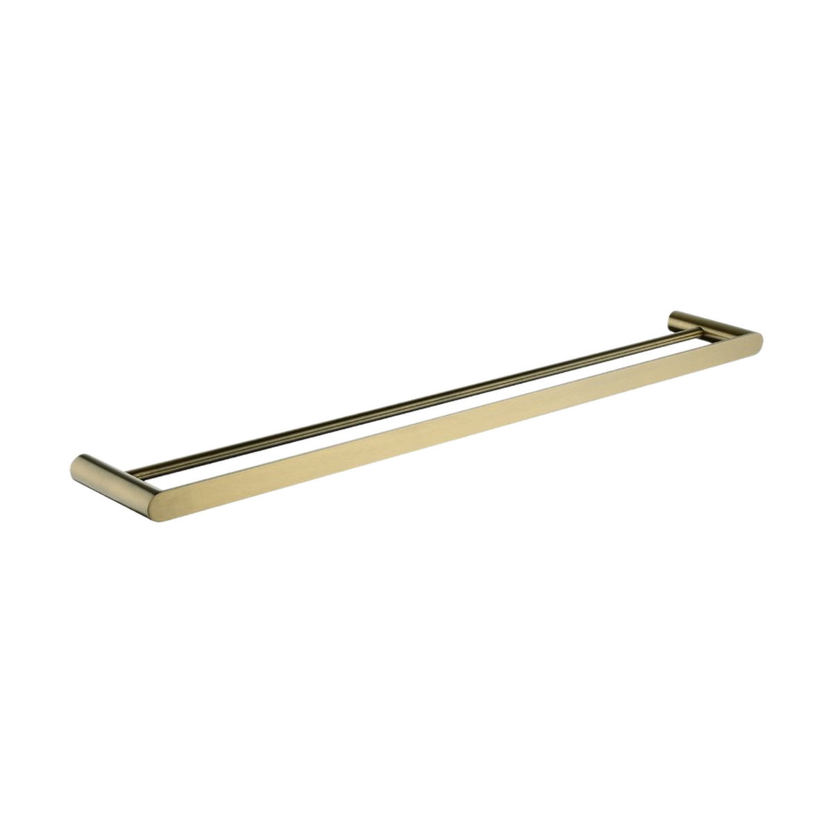 Rushy Double Towel Rail 800mm, Brushed Brass