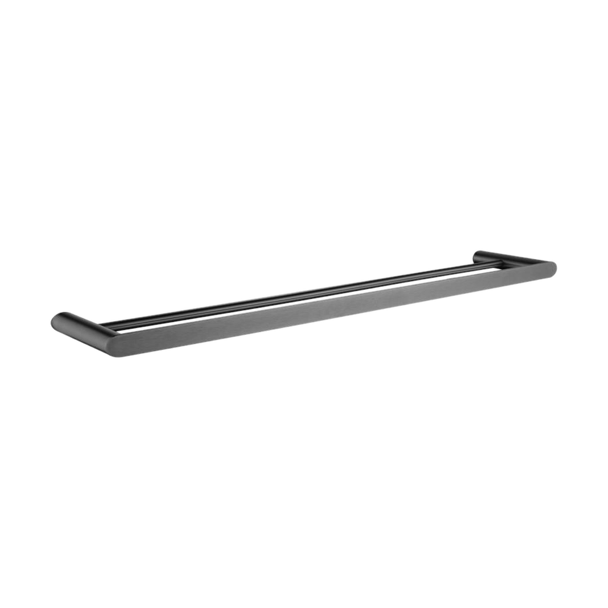 Rushy Double Towel Rail 800mm, Gunmetal Grey