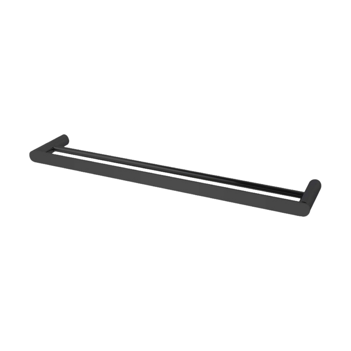 Rushy Double Towel Rail 800mm, Matt Black